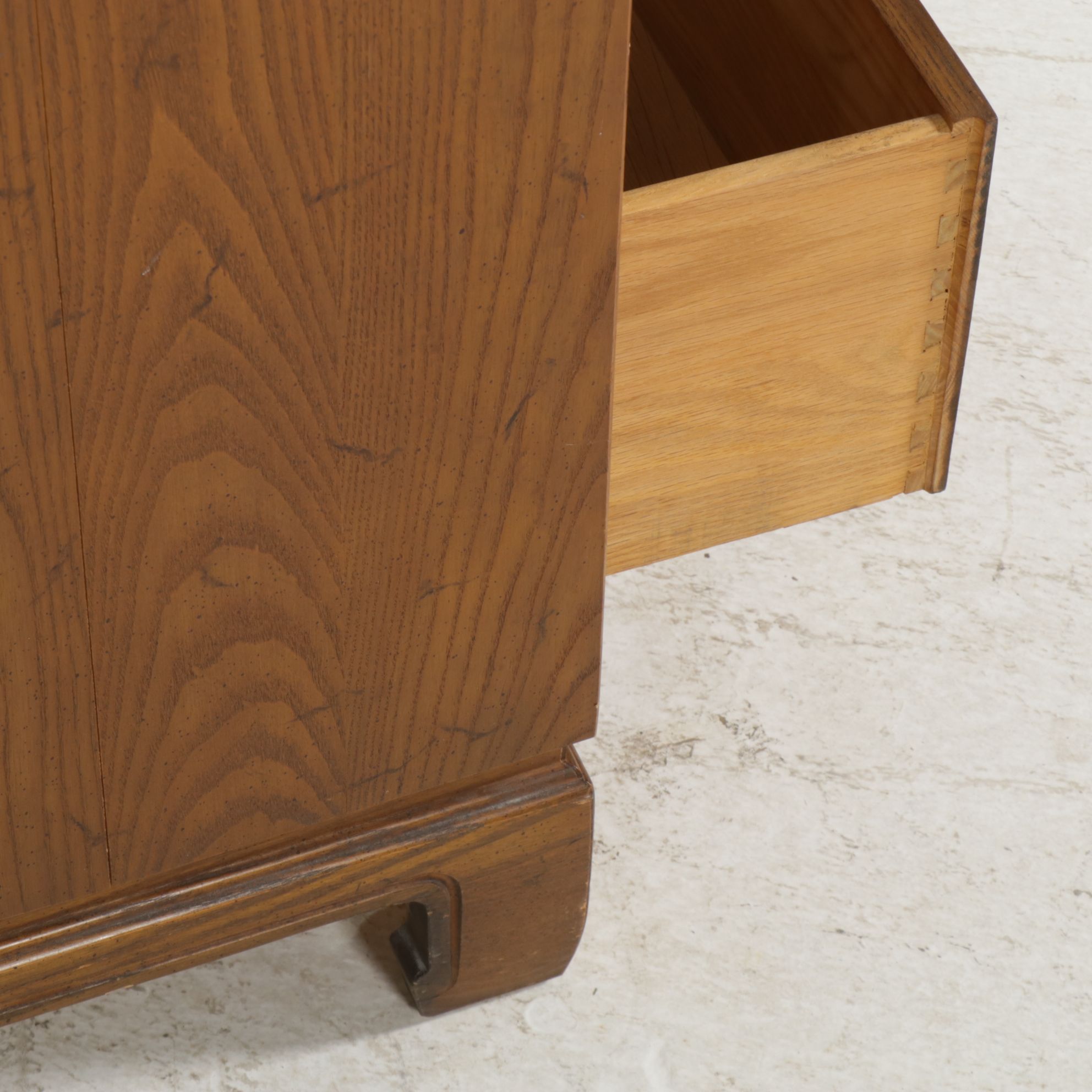 Davis Cabinet Co. Teak Chinoiserie Chest of Drawers