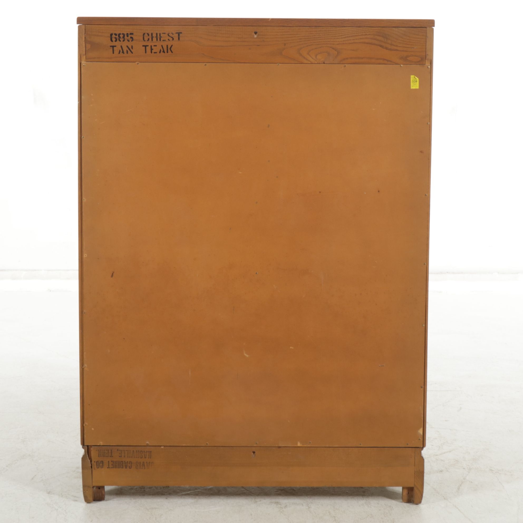 Davis Cabinet Co. Teak Chinoiserie Chest of Drawers