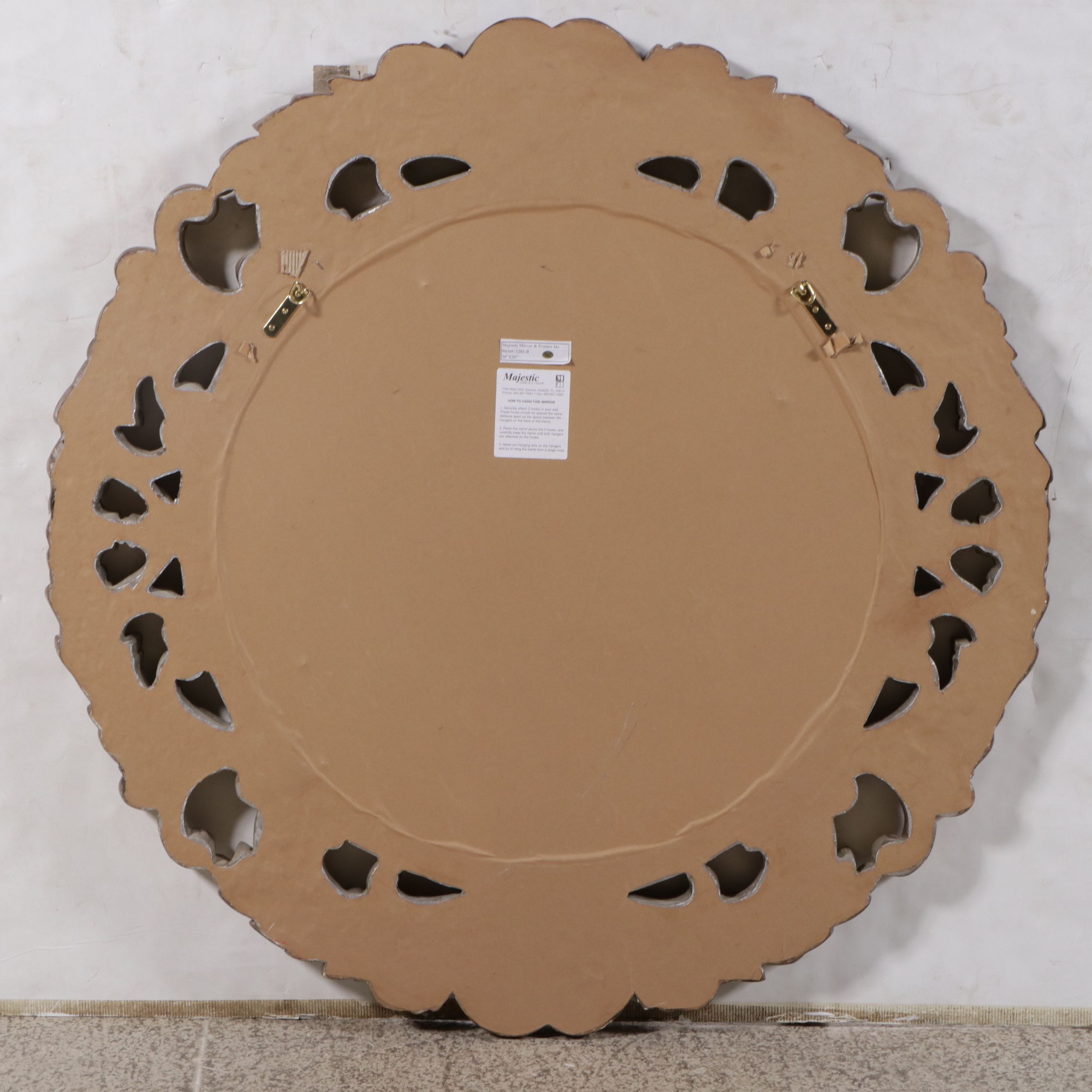 Majestic Mirror & Frame Baroque Style Silver and Gold-Painted Wall Mirror