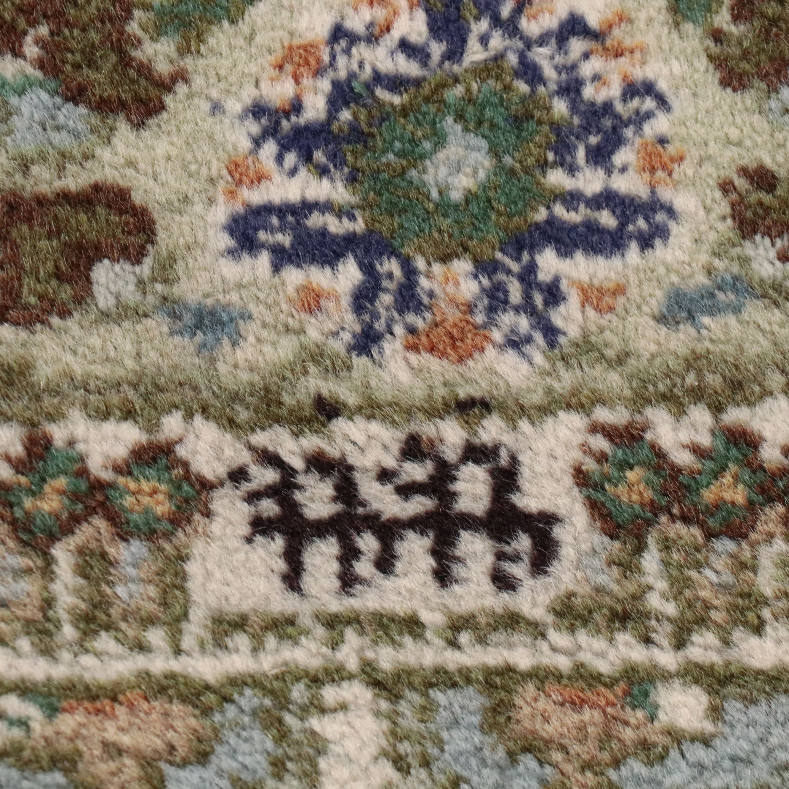 3'5 x 4'9 Hand-Knotted Contemporary Signed Persian Style Area Rug