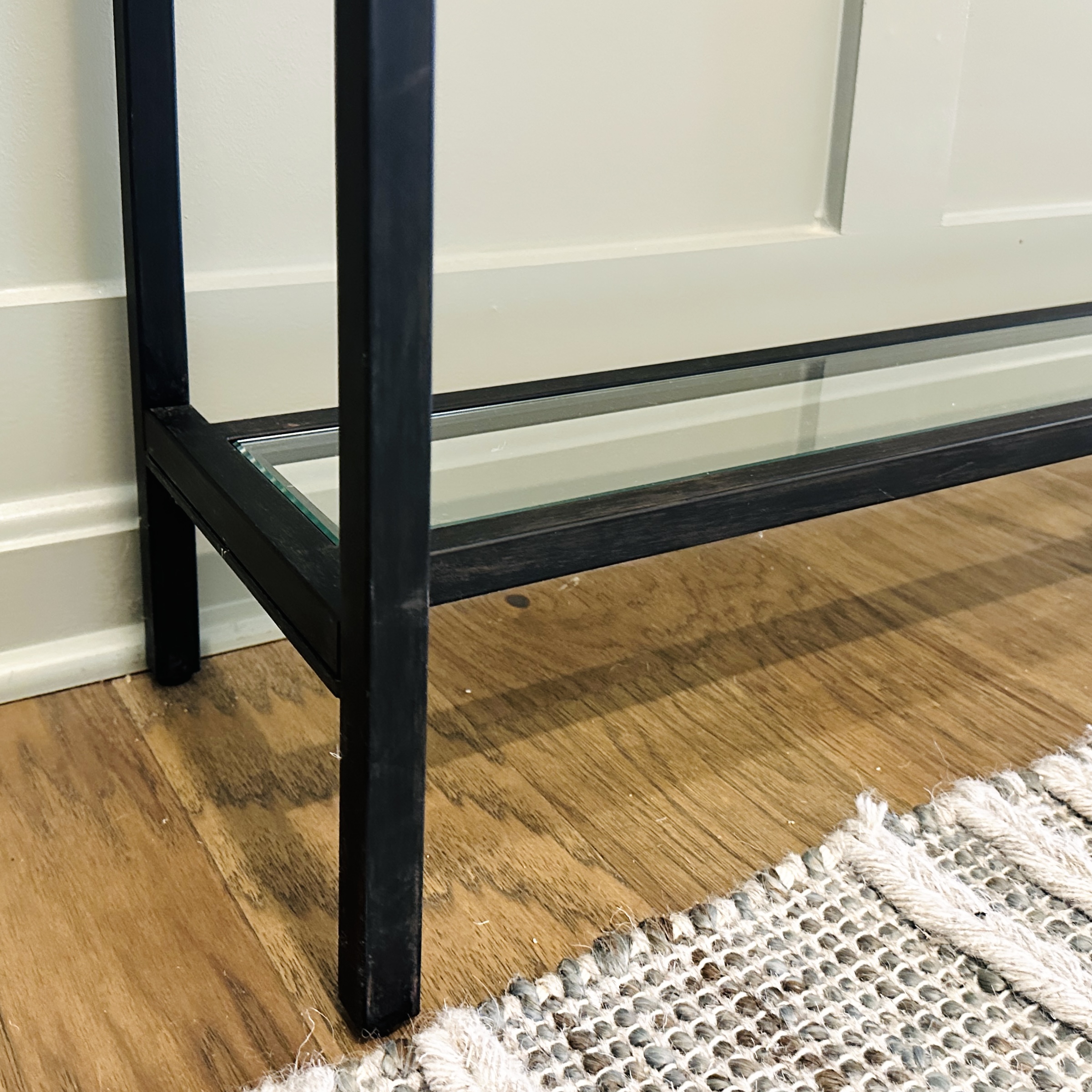 Uttermost "Hayley" Contemporary Metal and Mirrored Glass Console Table