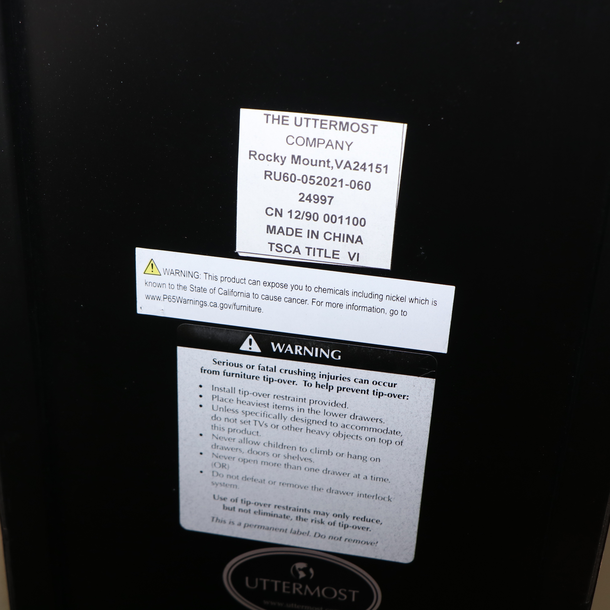 Uttermost "Hayley" Contemporary Metal and Mirrored Glass Console Table