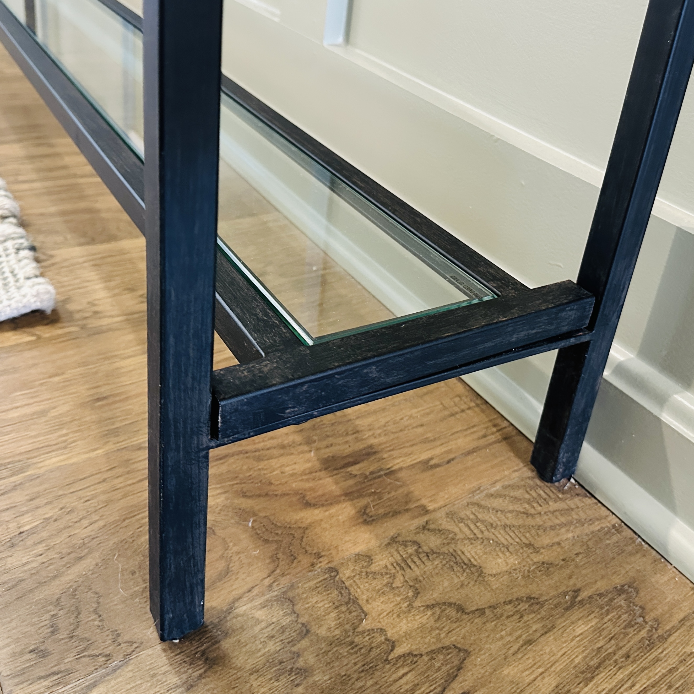 Uttermost "Hayley" Contemporary Metal and Mirrored Glass Console Table