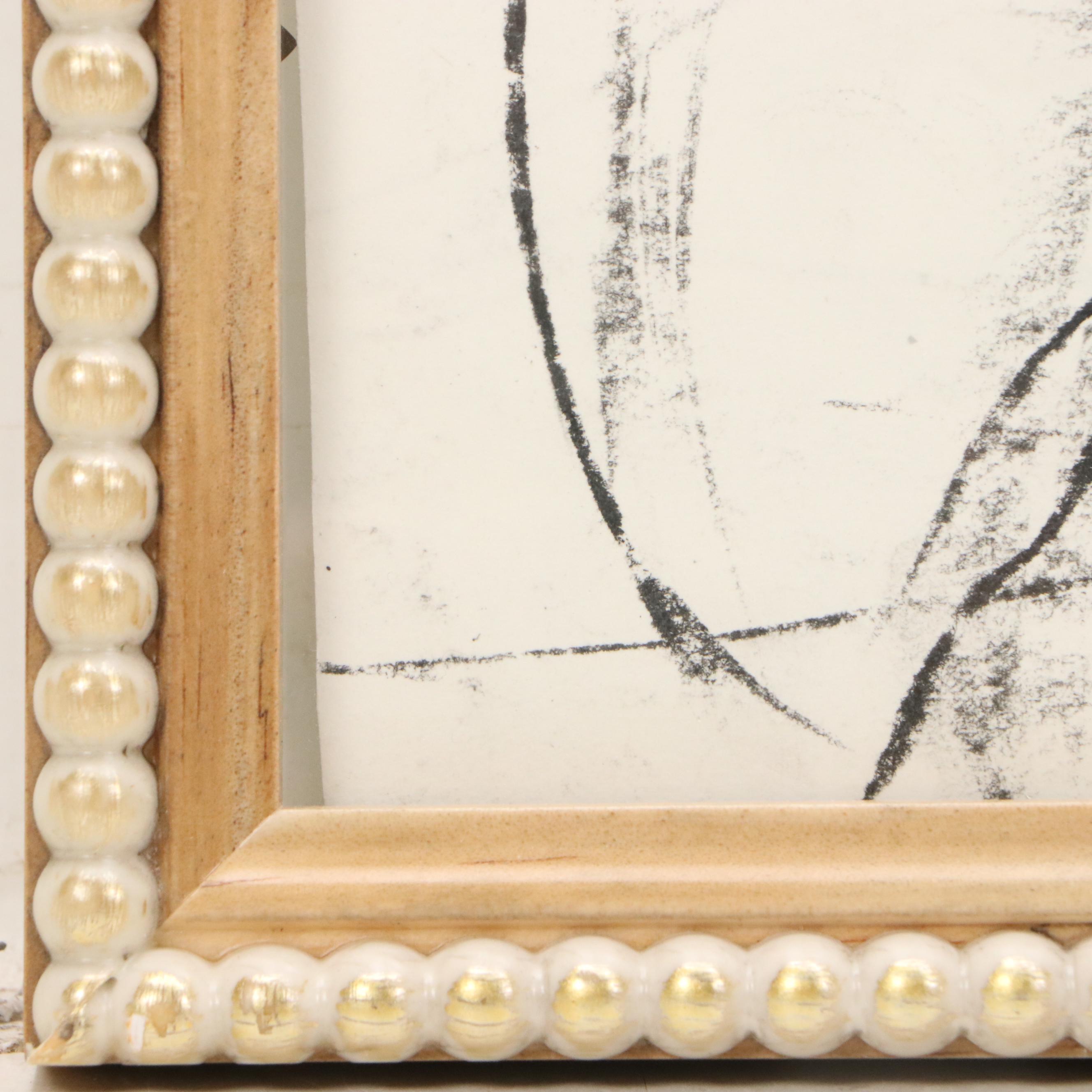 Paul Wagener Double-Sided Mixed Media Drawings of Nude Figure Studies