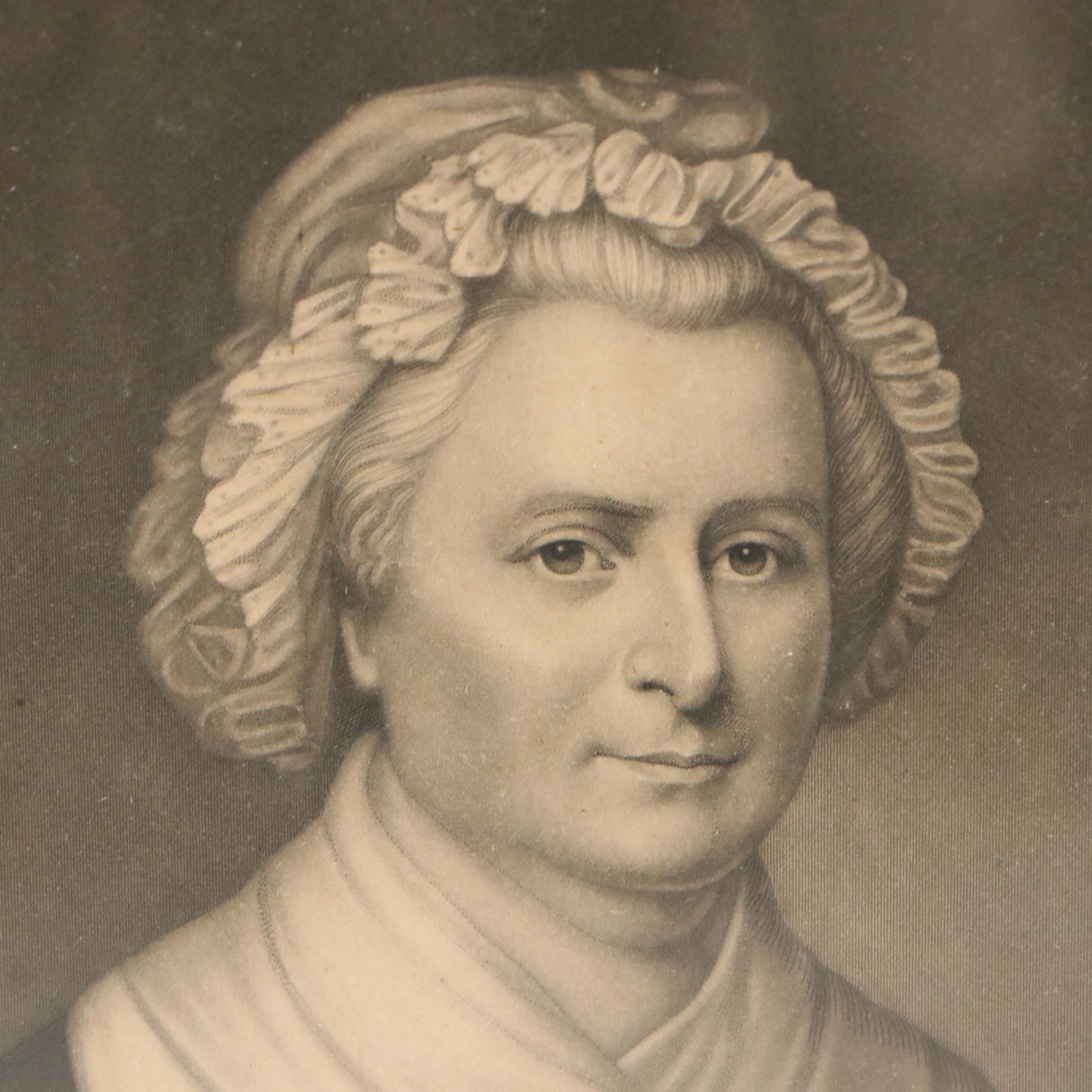 George and Martha Washington Engravings After Gilbert Stuart, 19th Century