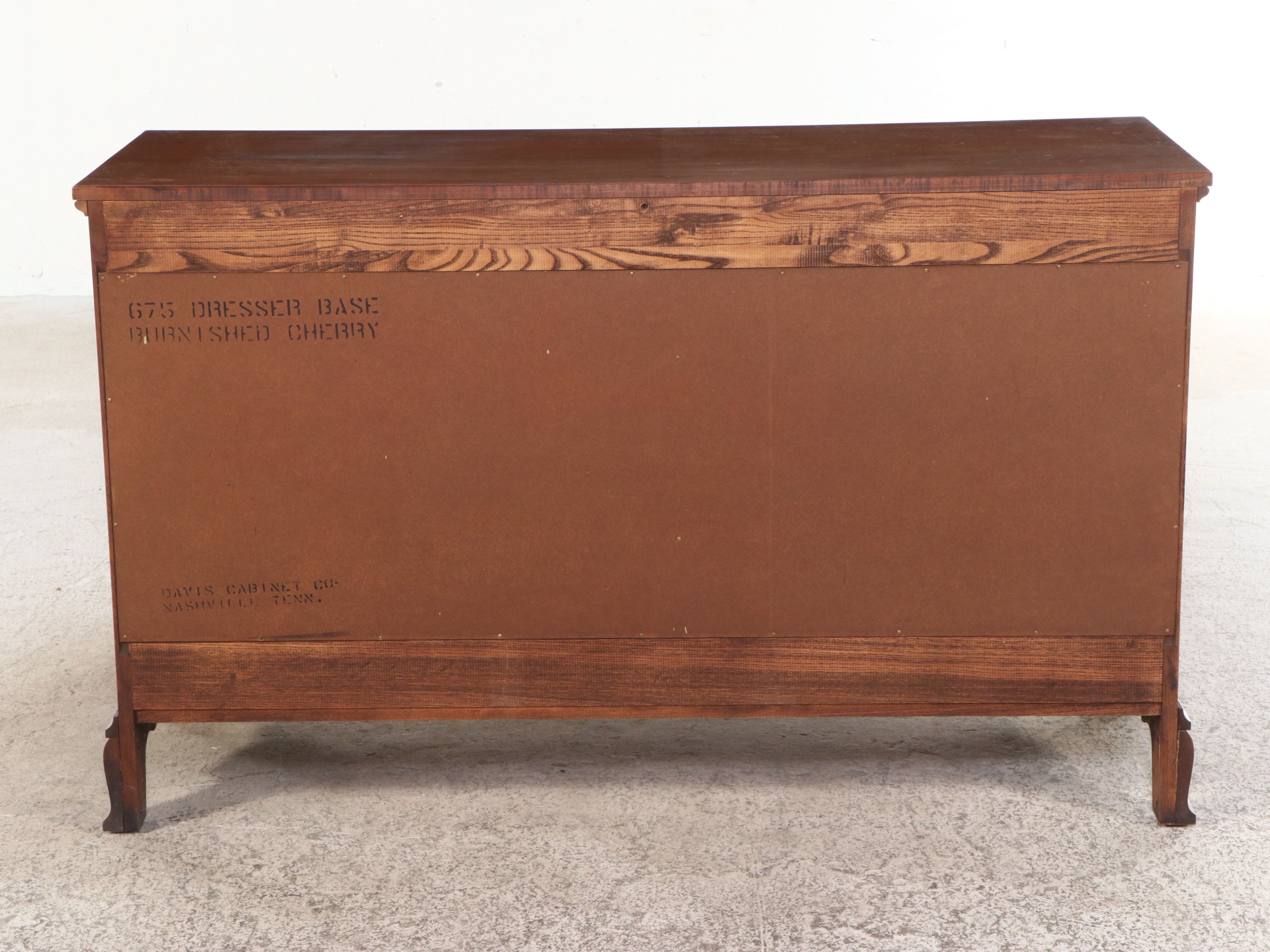 Davis Cabinet Co. Chippendale Style Cherry Chest of Drawers and Nightstand