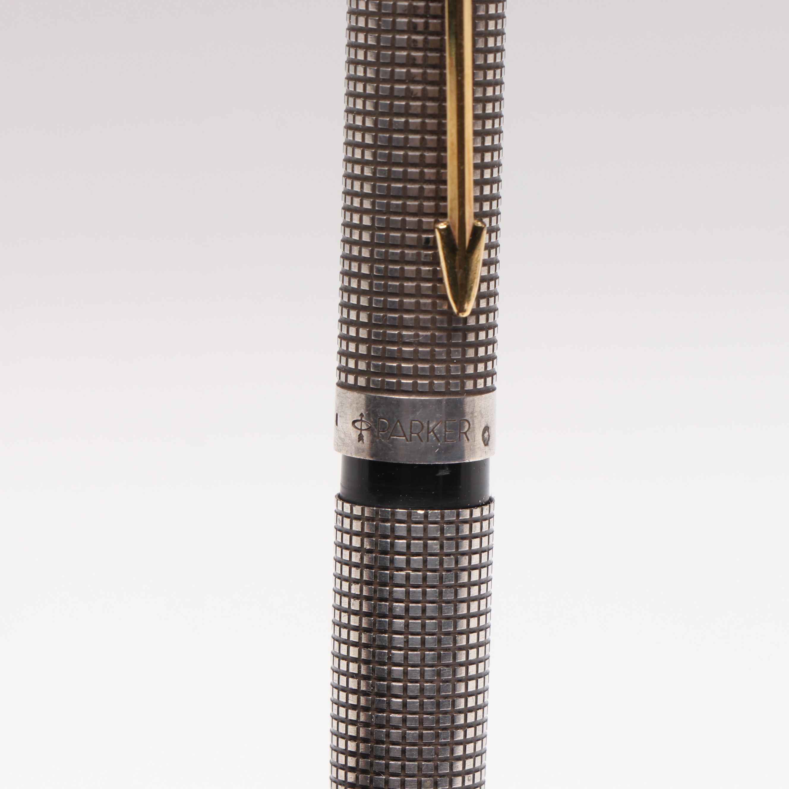 Parker "Ciselé" Sterling Silver Fountain Pen with 18K Gold Nib