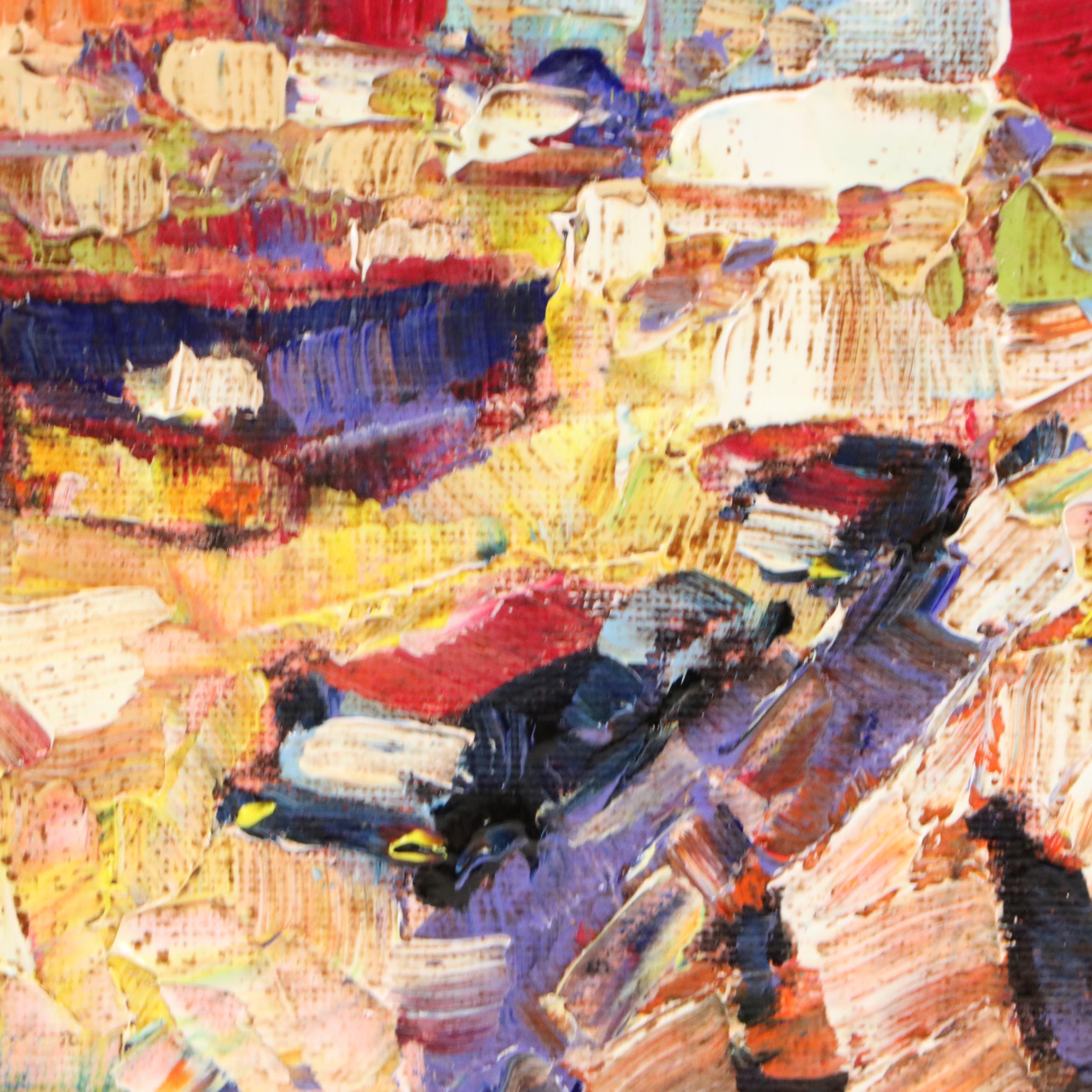 Serguei Novitchkov Abstract Oil Painting "Day Mirage," 2025