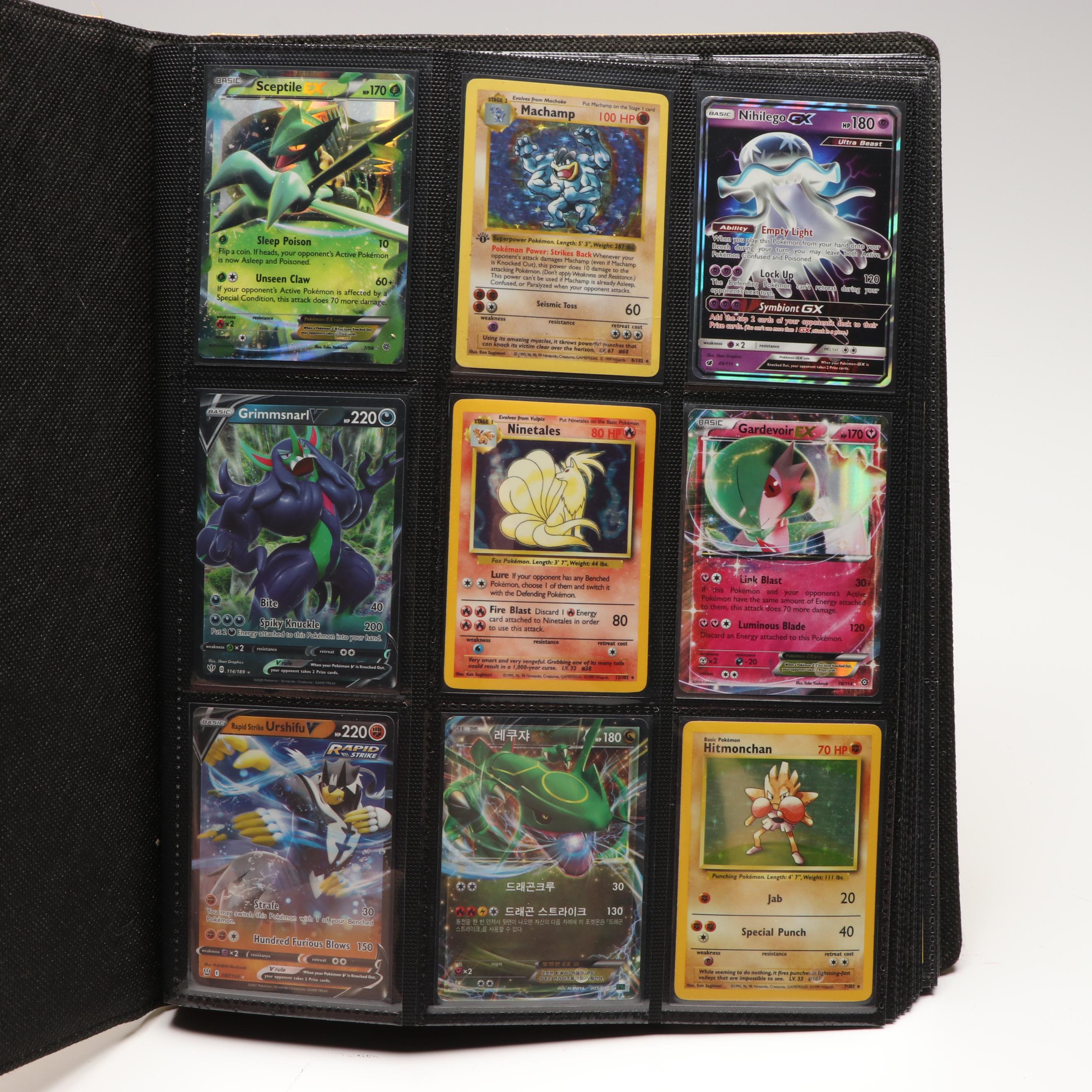 Pokémon Trading Cards in Album and Storage Boxes Incl. Holofoil Sceptile