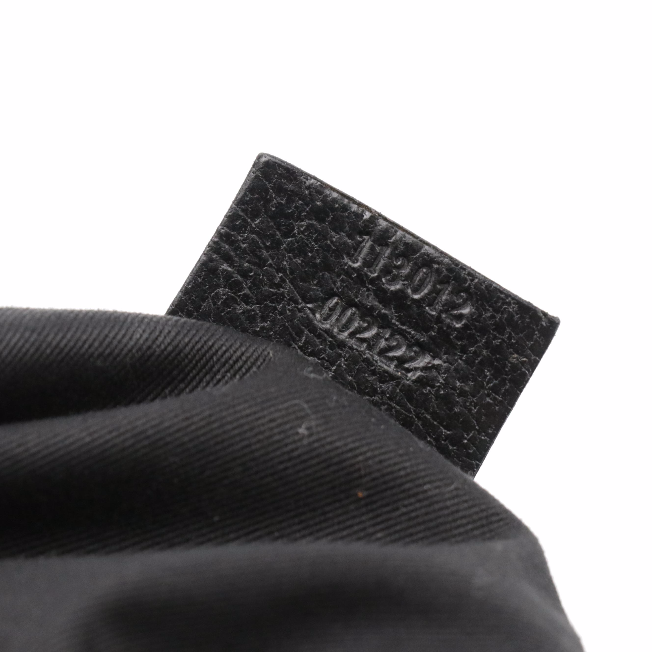 Gucci Shoulder Bag in Black GG Canvas and Cinghiale Leather Trim