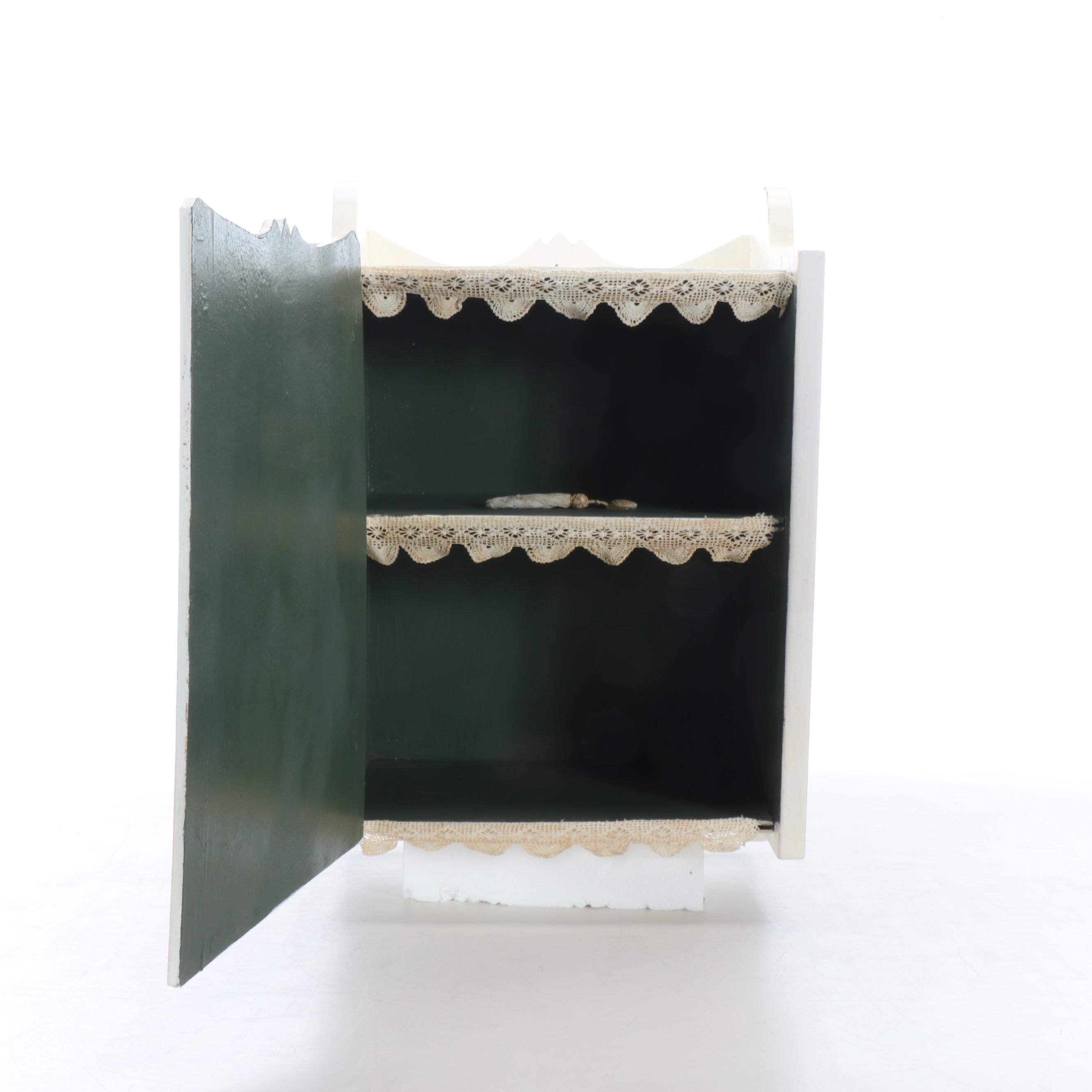 Hand-Painted Wooden Cabinet