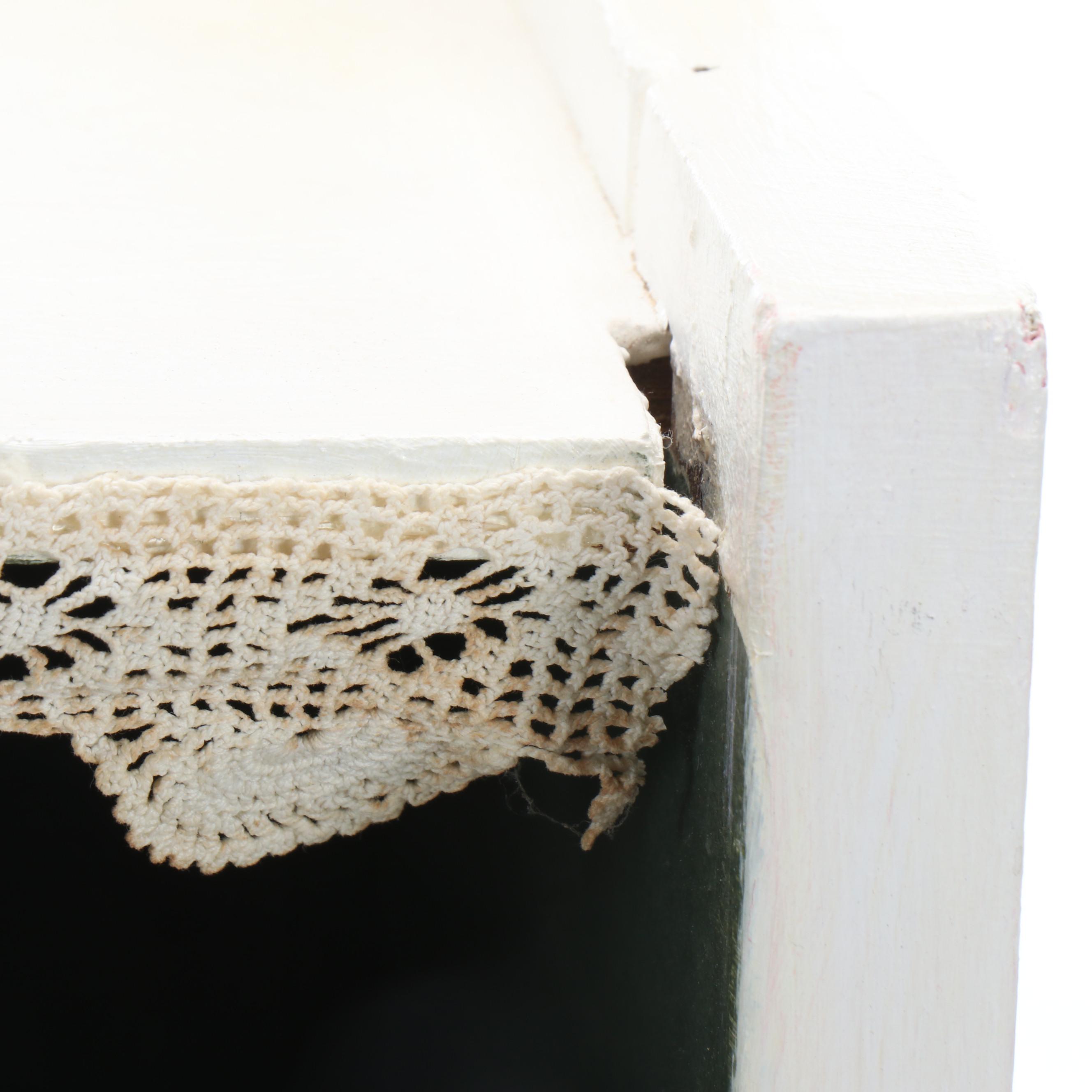 Hand-Painted Wooden Cabinet