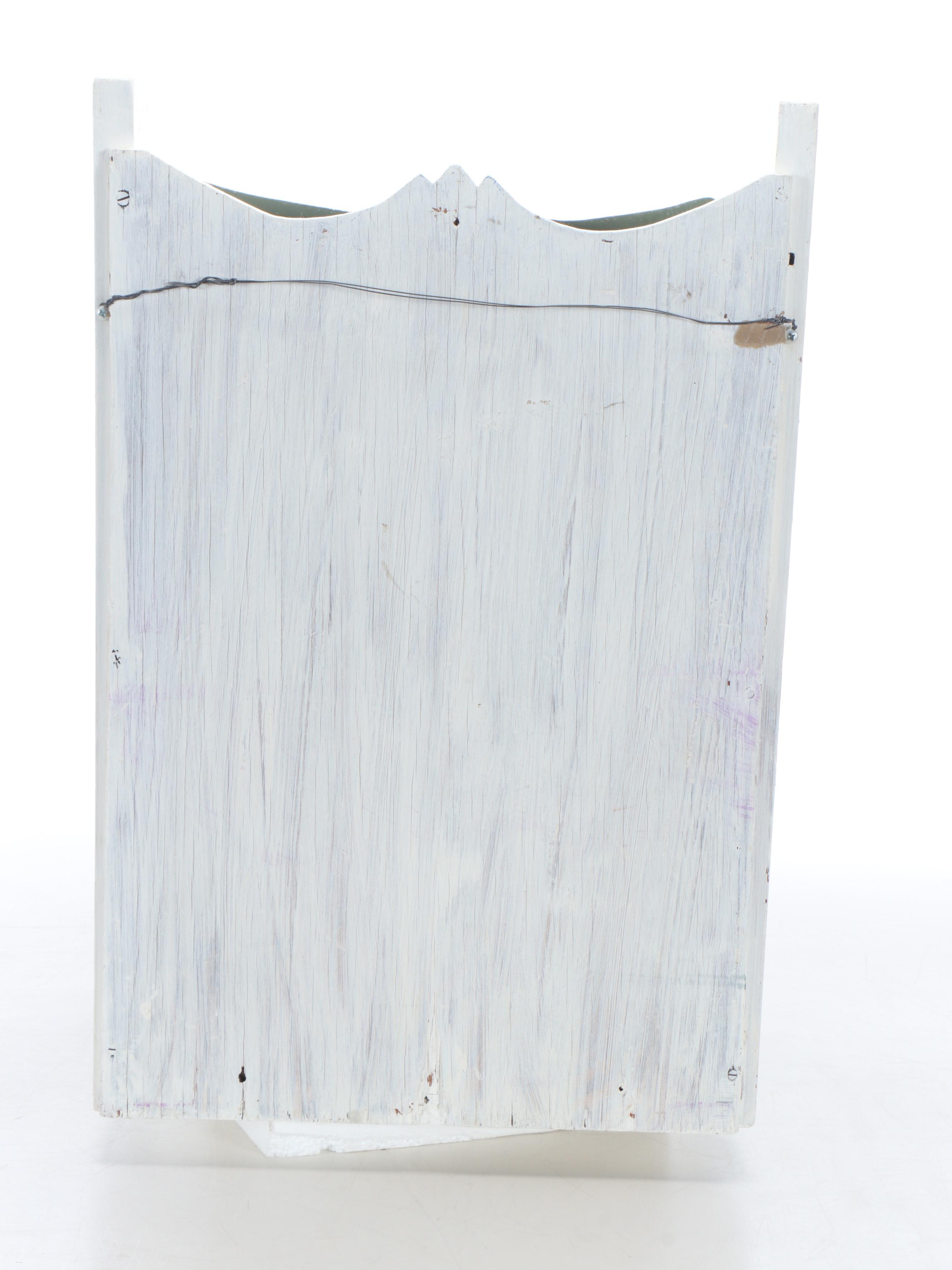 Hand-Painted Wooden Cabinet