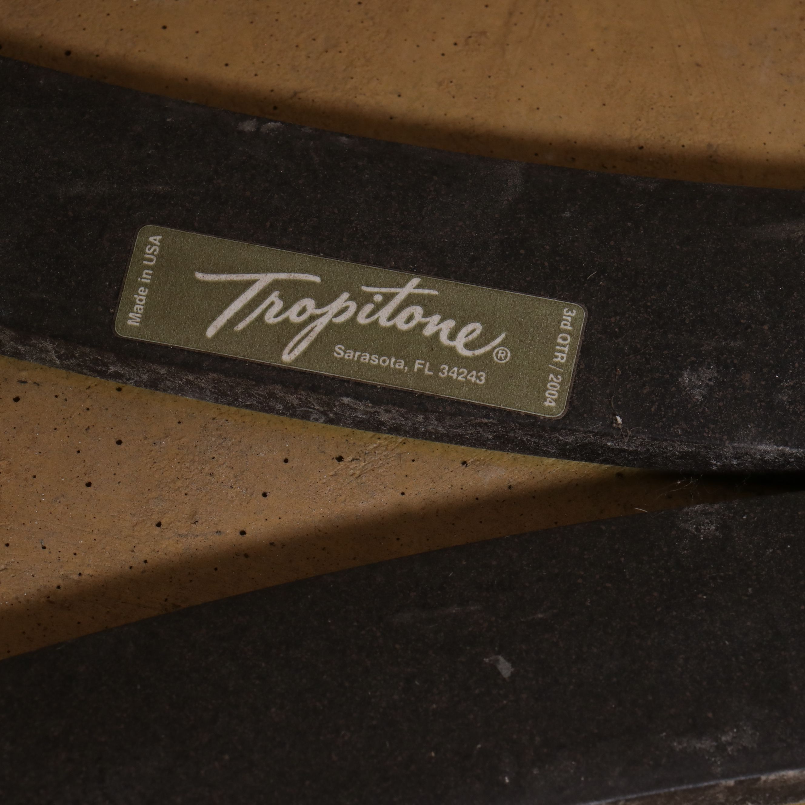 Tropitone Cast Aluminum Patio Sofa and Tile-Top Coffee Table