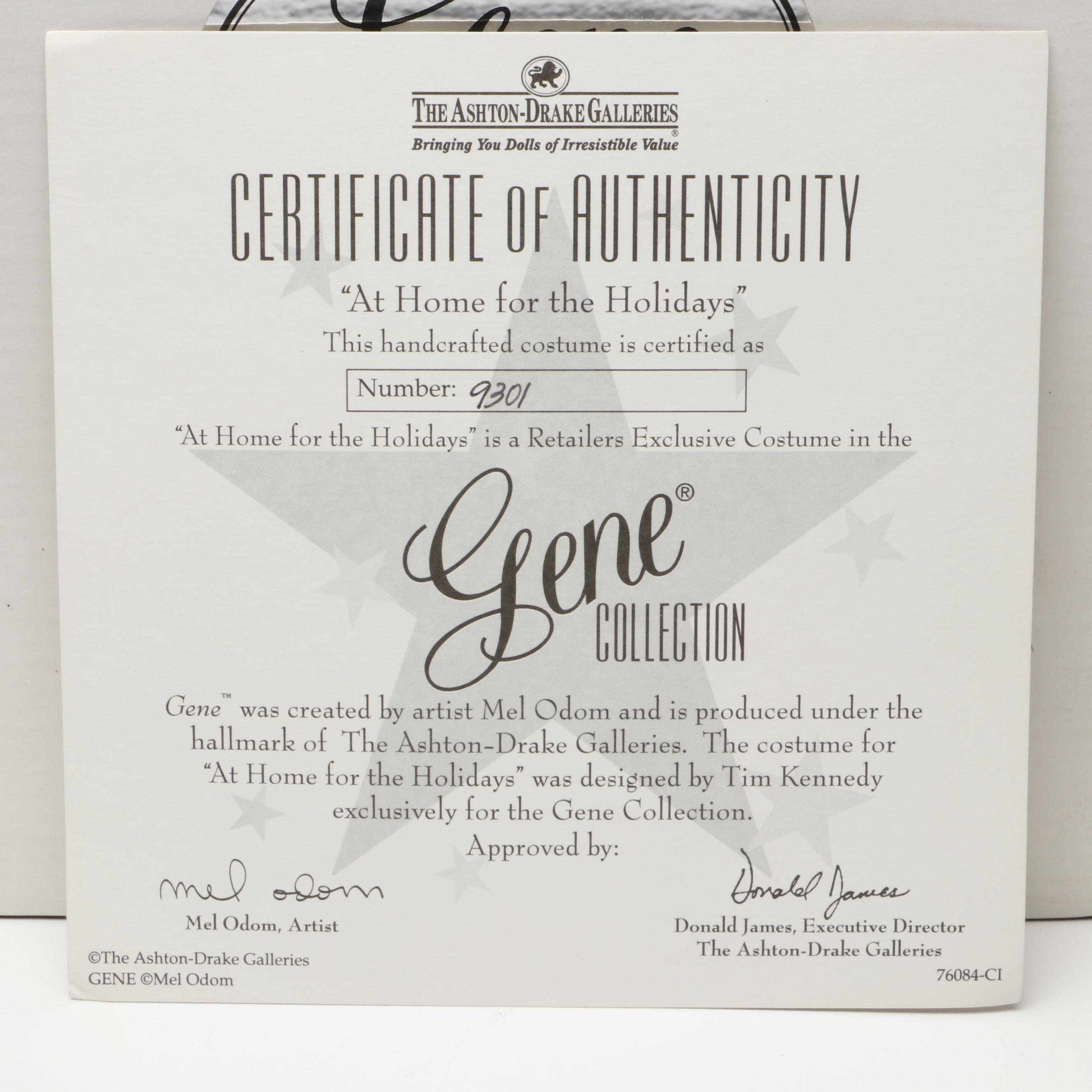 Ashton-Drake Galleries Gene in "The King's Daughter" Dolls with Doll Clothing