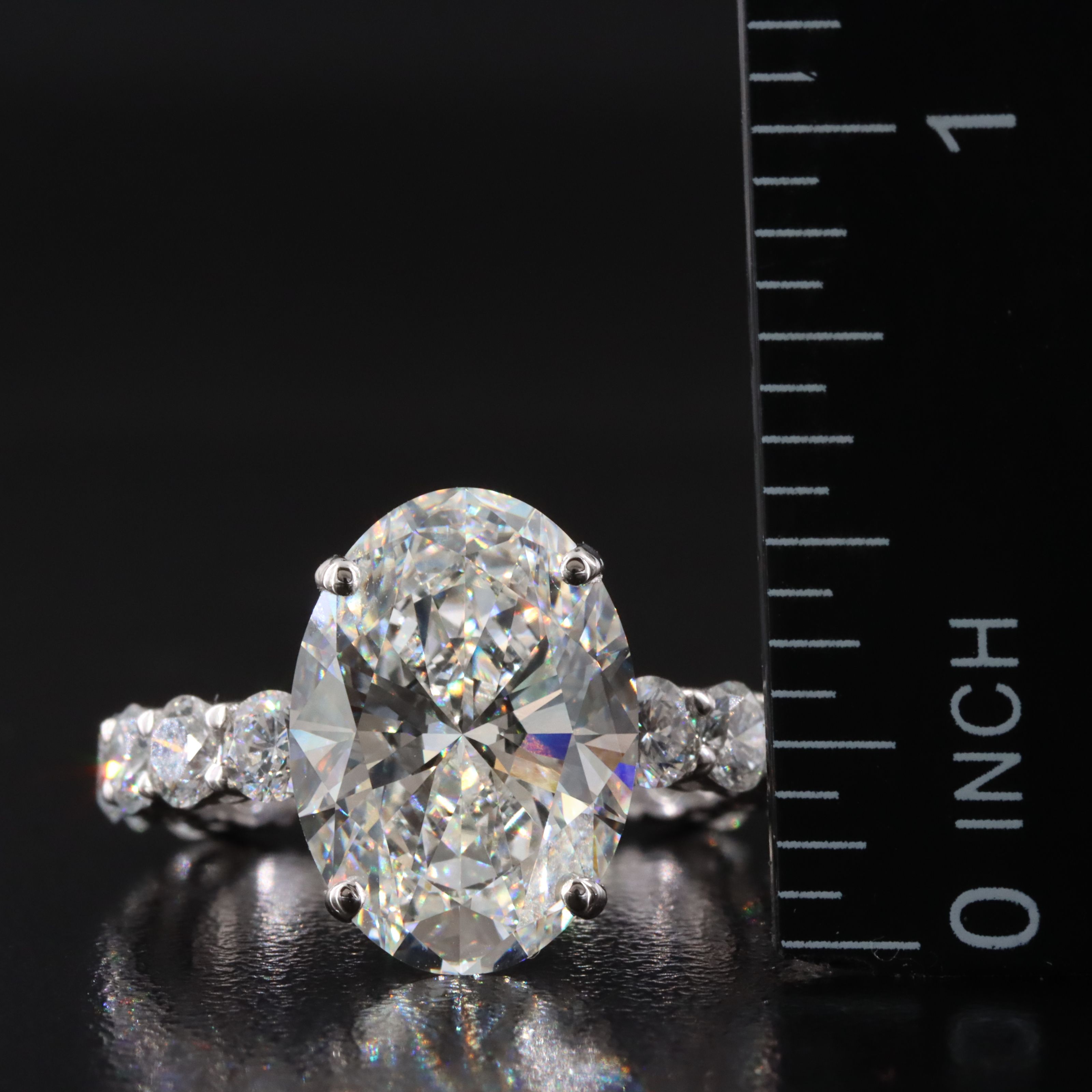 14K 11.24 CTW Lab Grown Diamond Ring Set with IGI Report