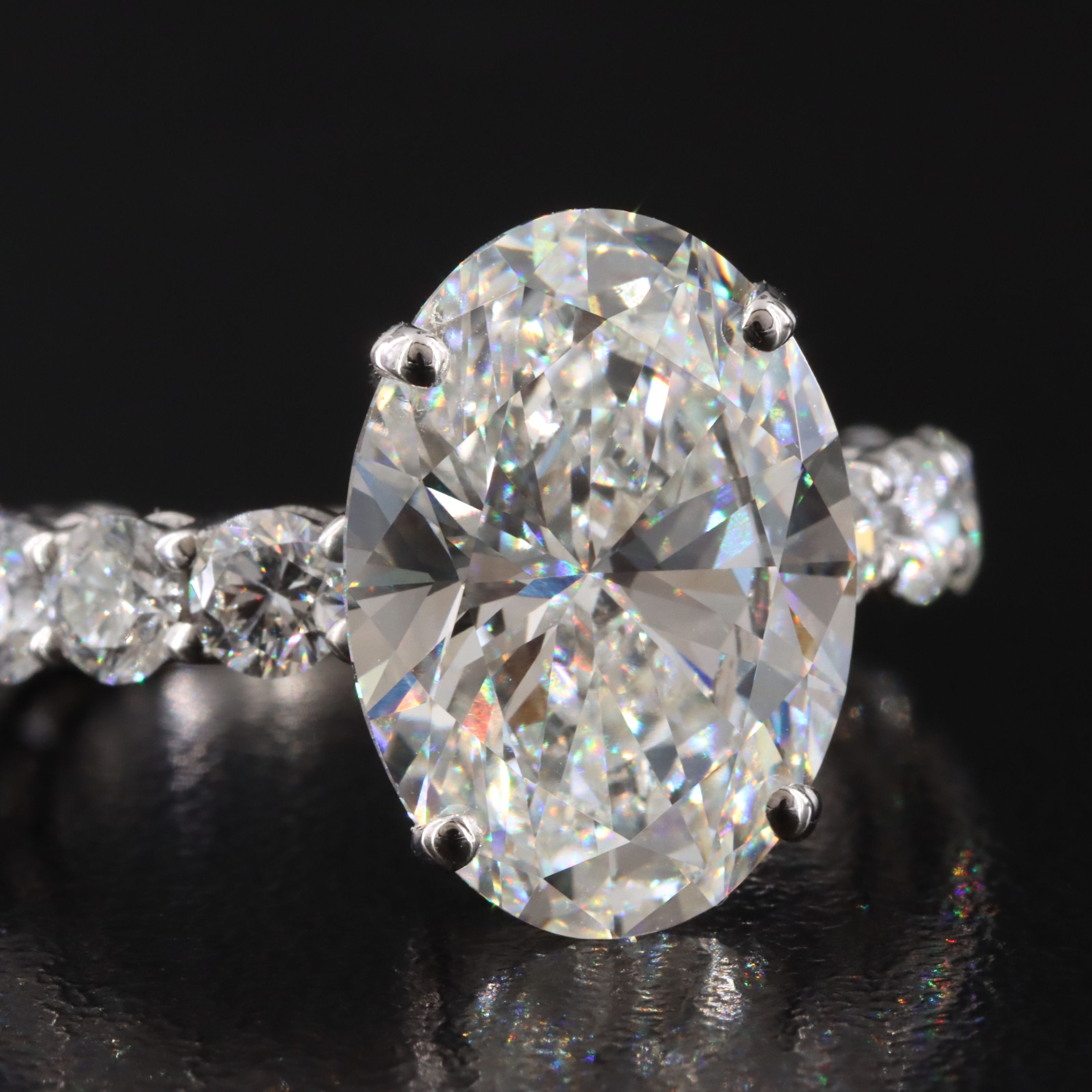 14K 11.24 CTW Lab Grown Diamond Ring Set with IGI Report