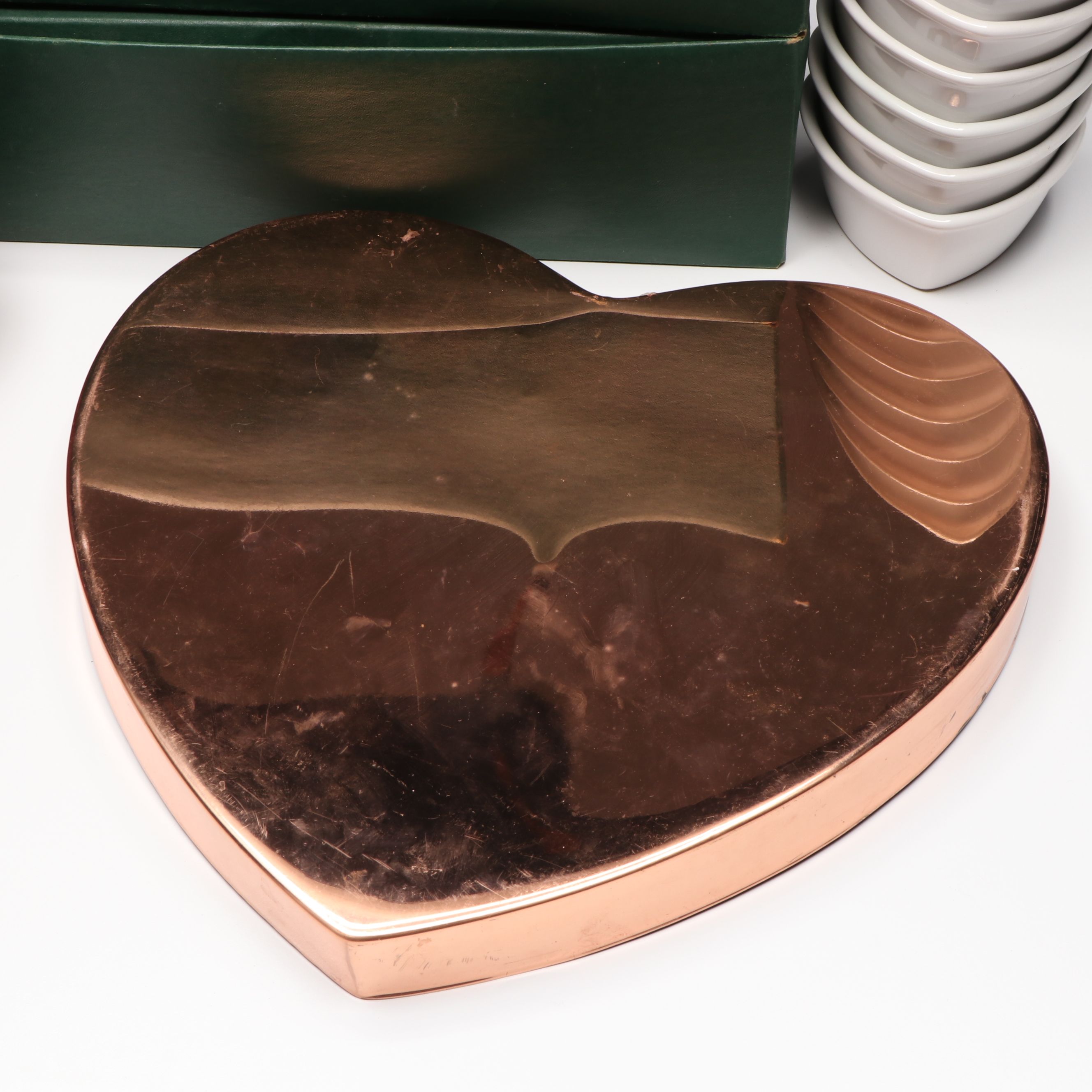 Orrefors Crystal with Ceramic Other and Other Heart-Shaped Tableware