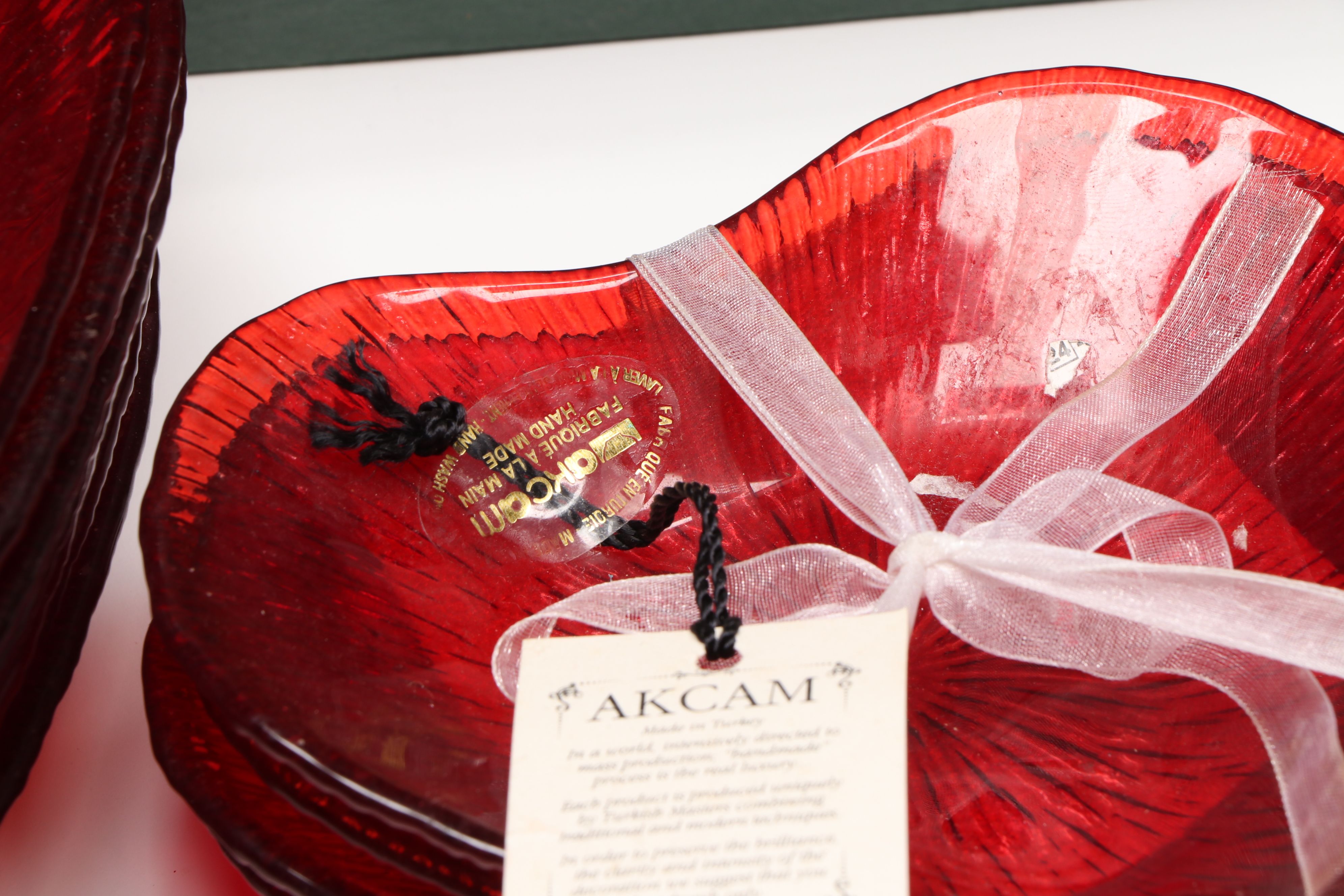 Orrefors Crystal with Ceramic Other and Other Heart-Shaped Tableware