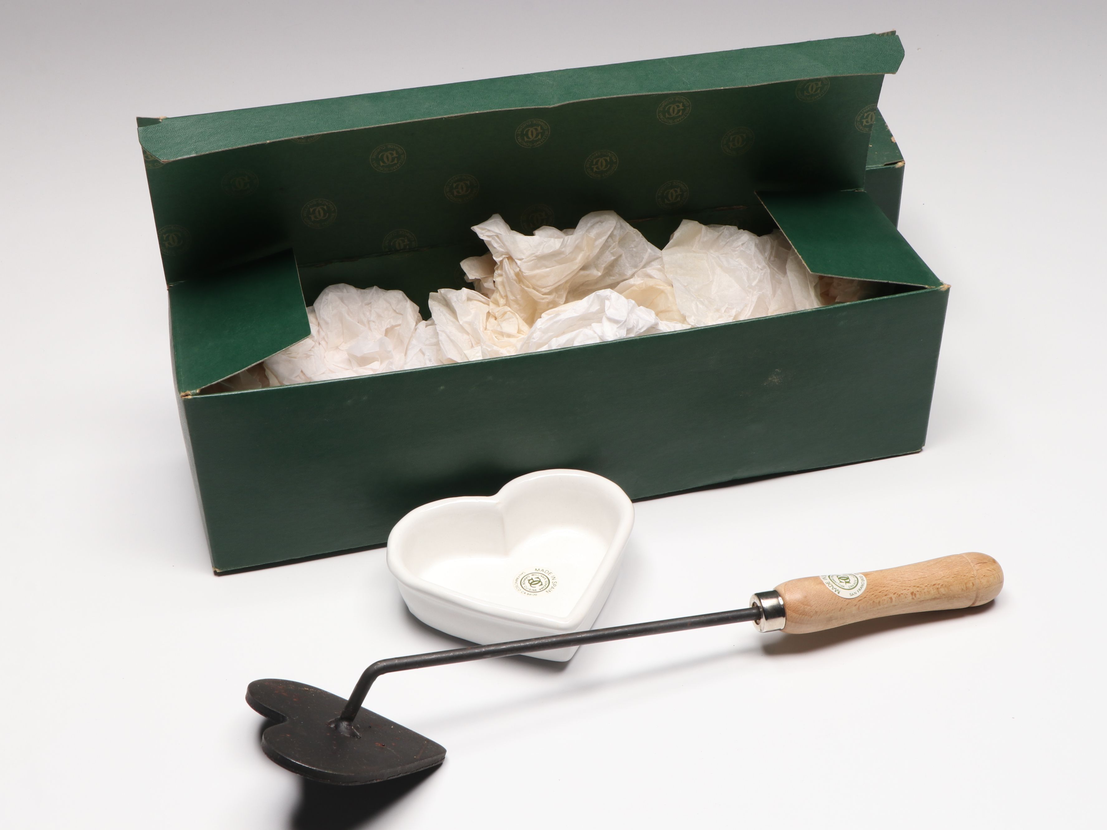 Orrefors Crystal with Ceramic Other and Other Heart-Shaped Tableware