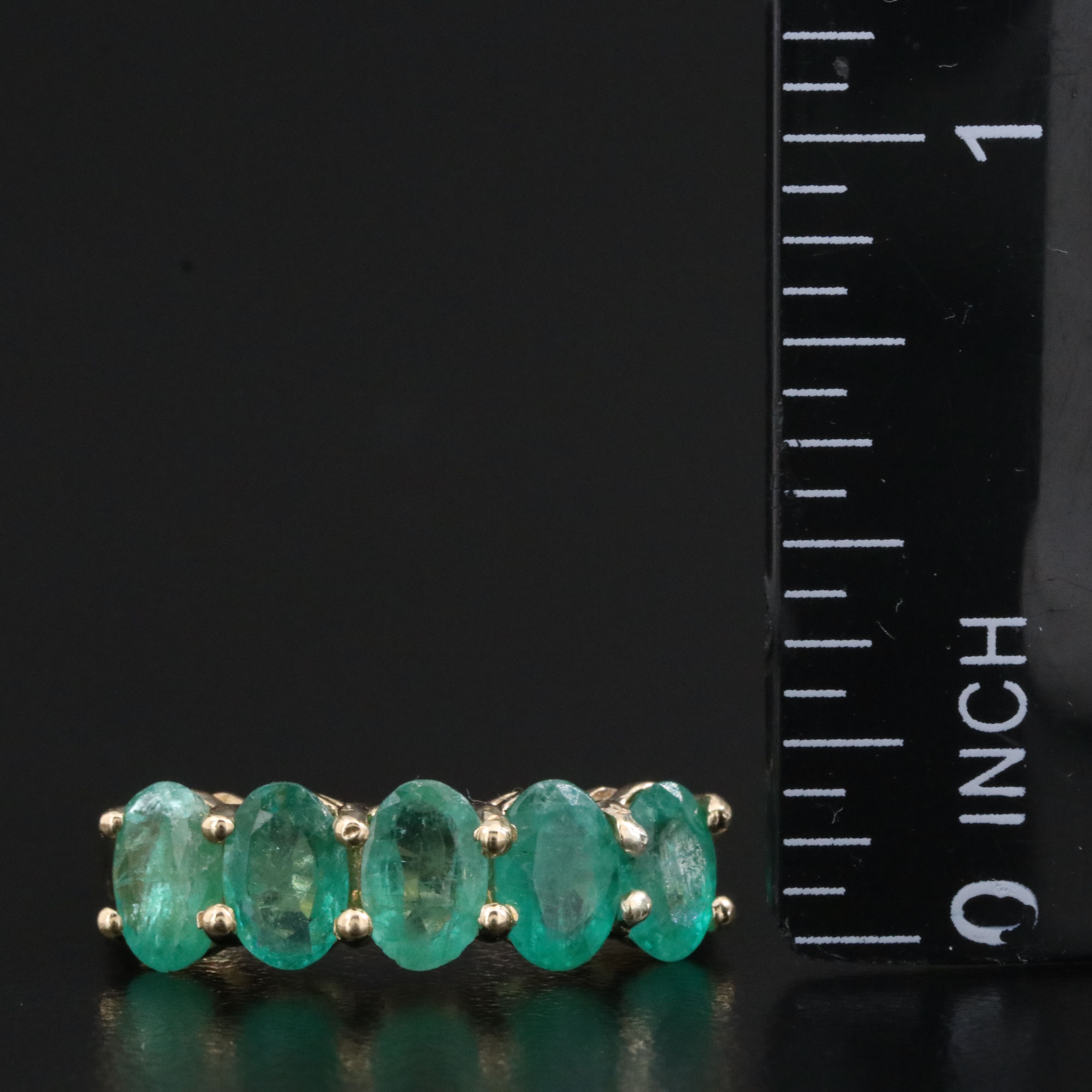 9K Emerald Ring