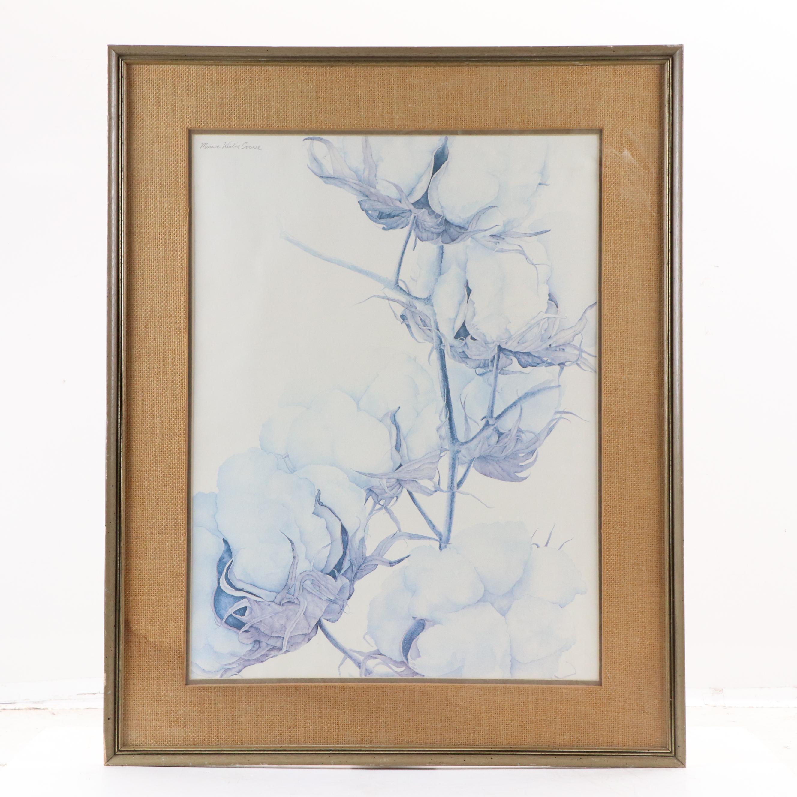 Offset Lithograph of Roses After Marcia Wislin Carmen, 20th century