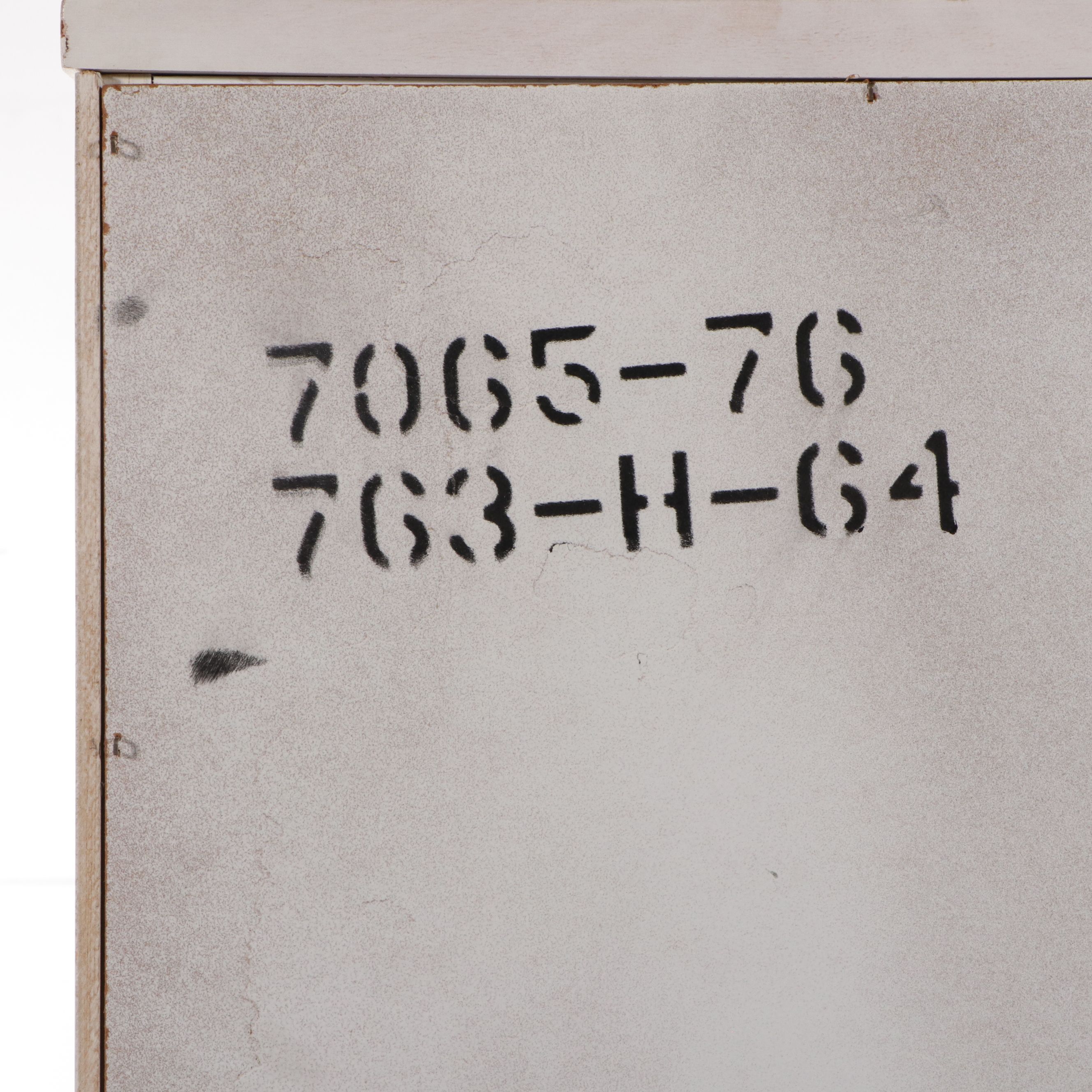 French Provincial Style Paint-Decorated Wood Desk with Hutch and Nightstand