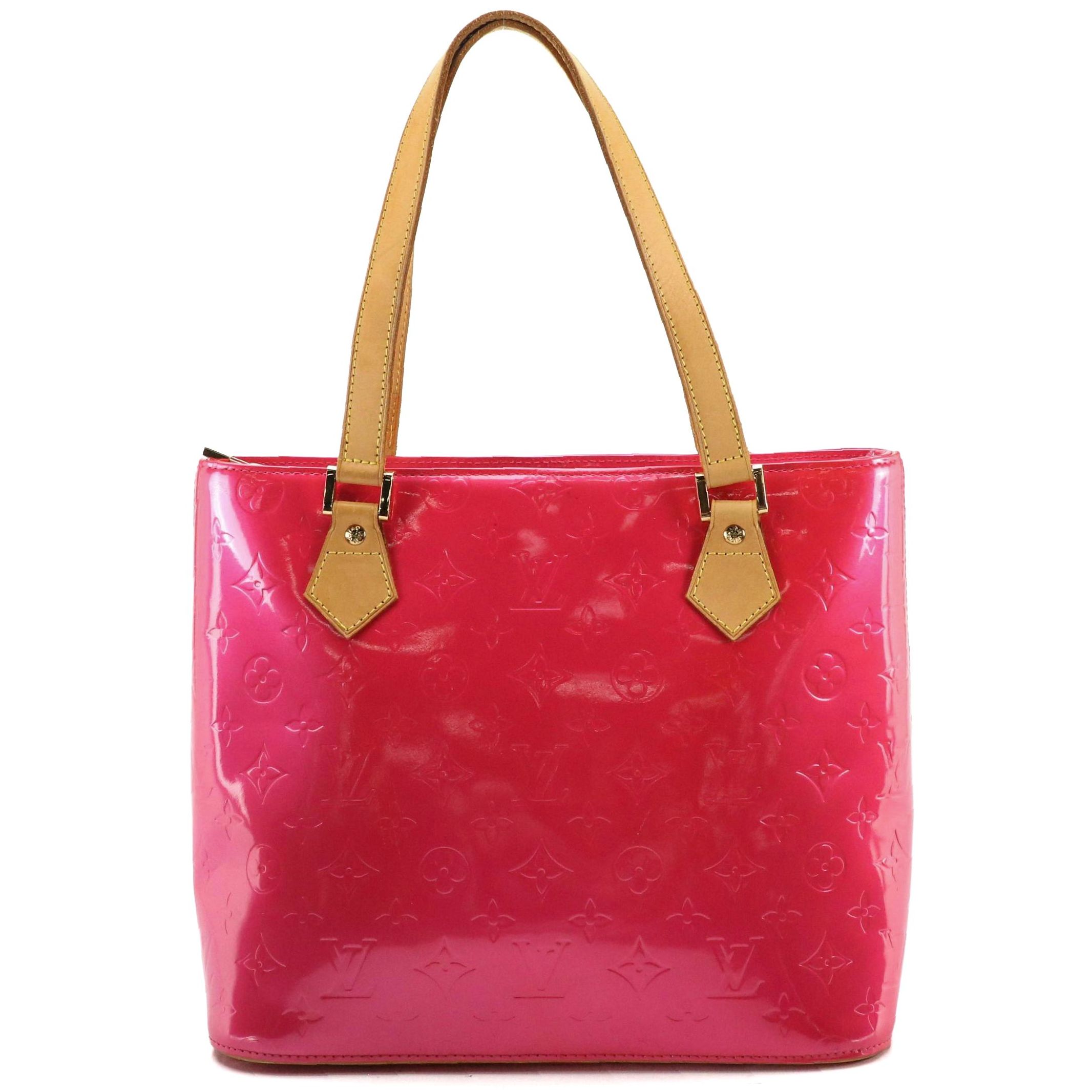Louis Vuitton Houston Shoulder Bag in Hot Pink Monogram Vernis Leather