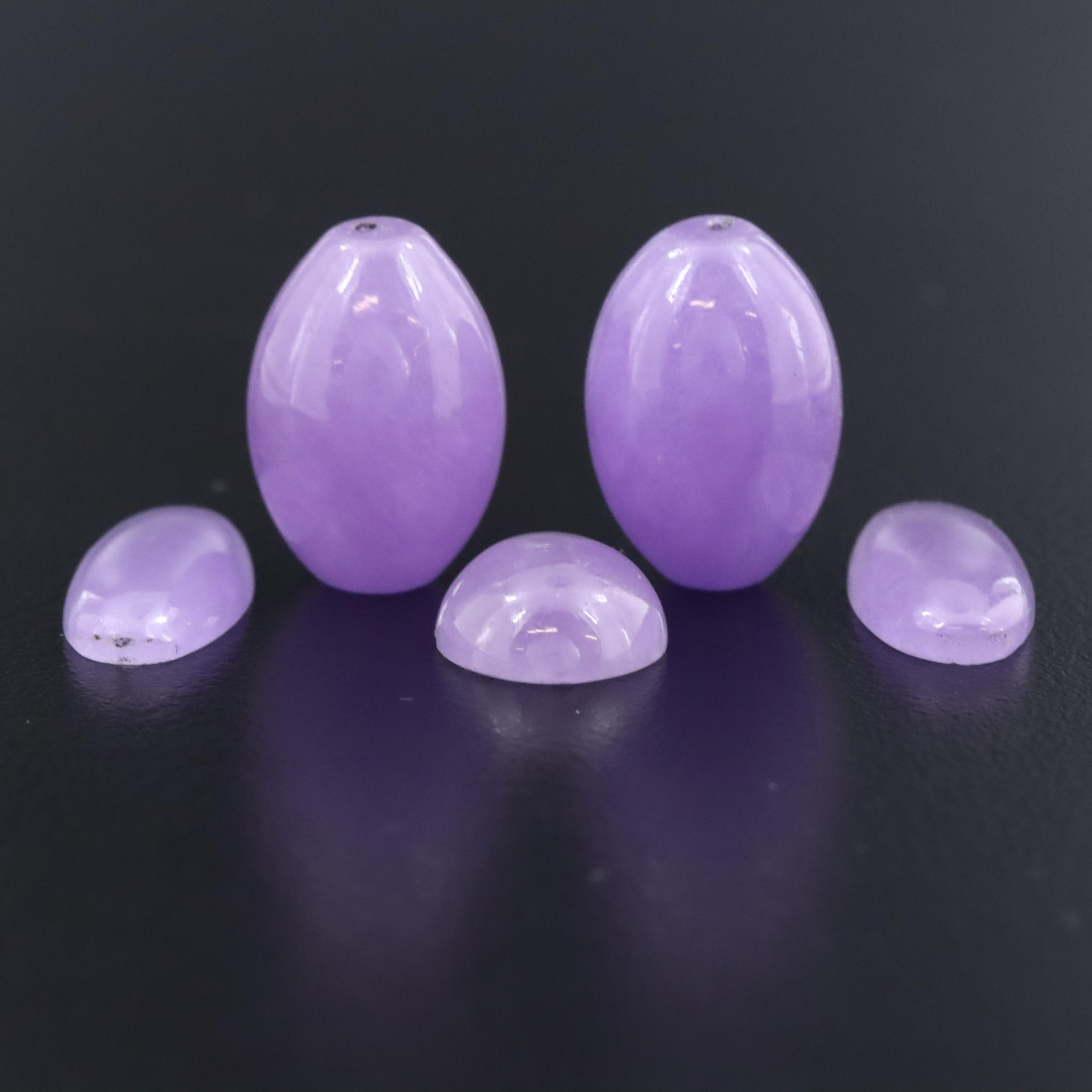 Loose Jadeite Cabochons and Beads