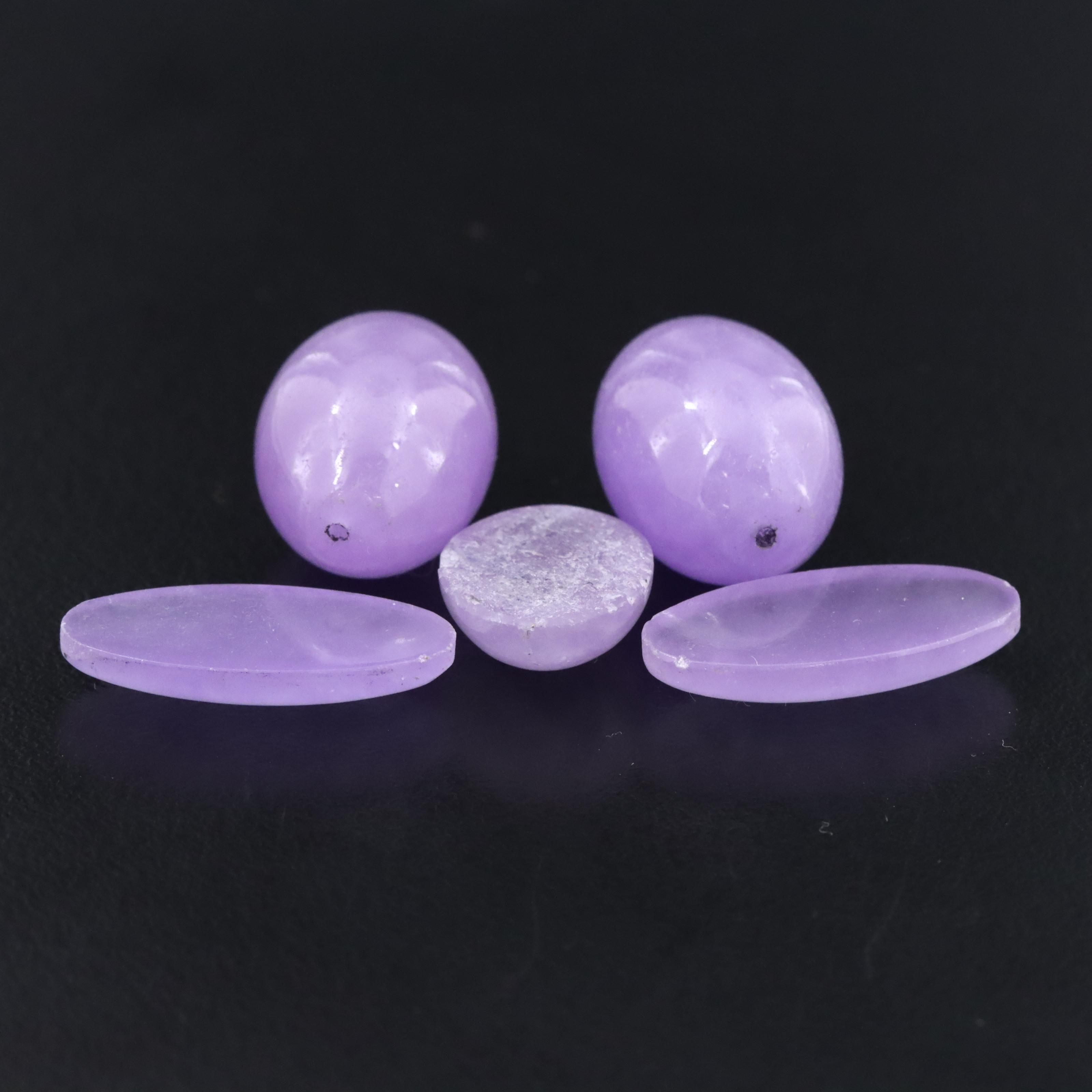 Loose Jadeite Cabochons and Beads