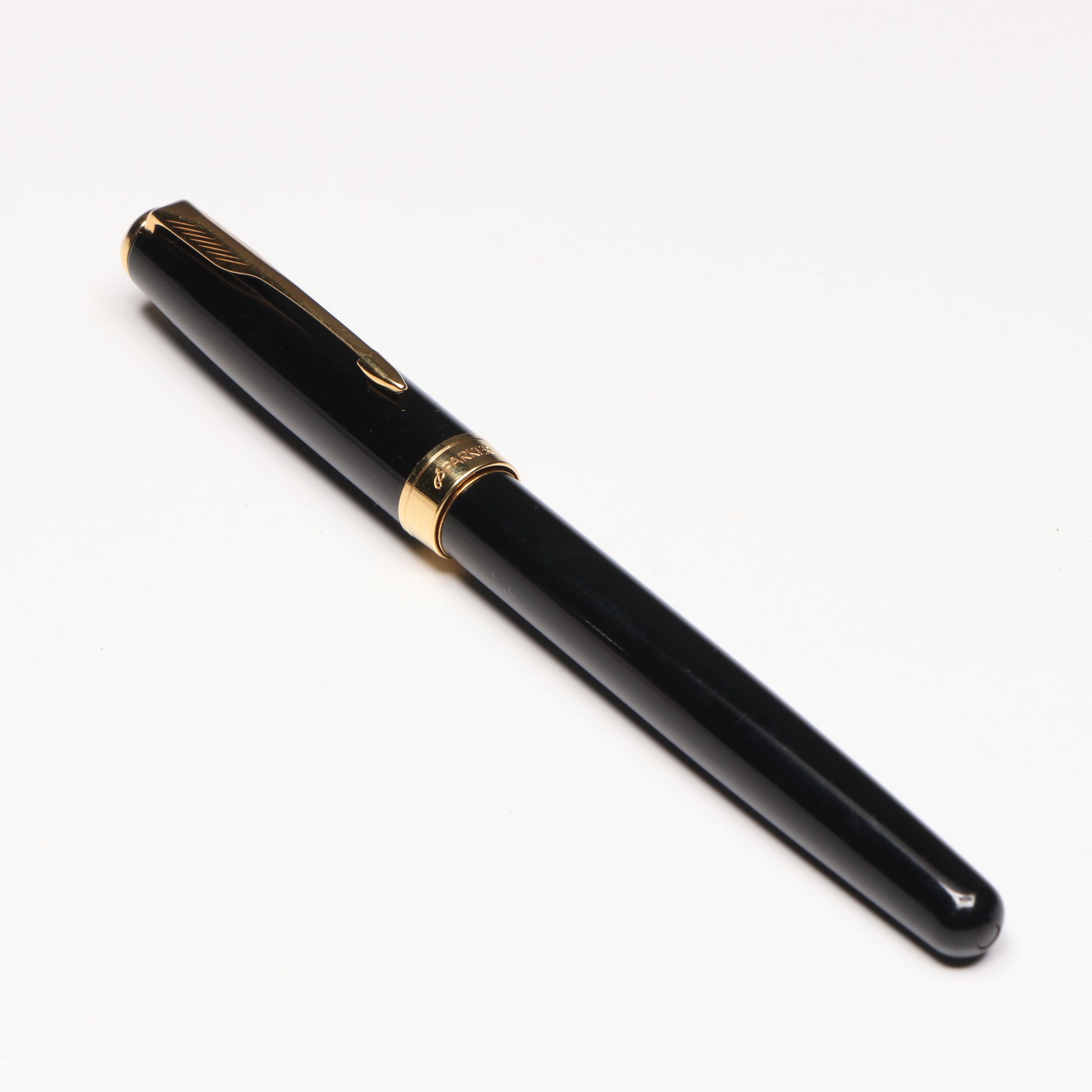 Parker "Sonnet" Black Resin Fountain Pen with 18K Gold Nib
