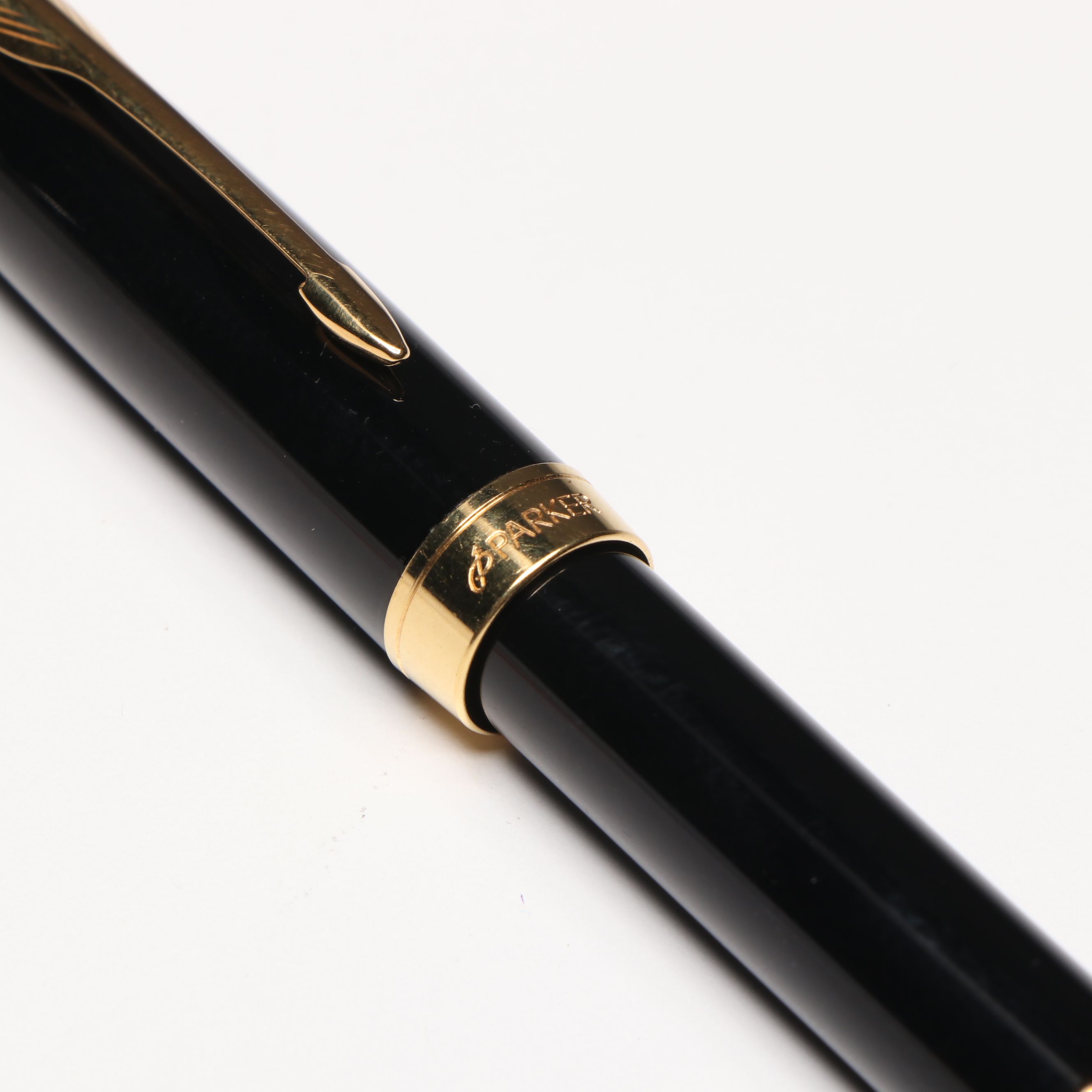 Parker "Sonnet" Black Resin Fountain Pen with 18K Gold Nib
