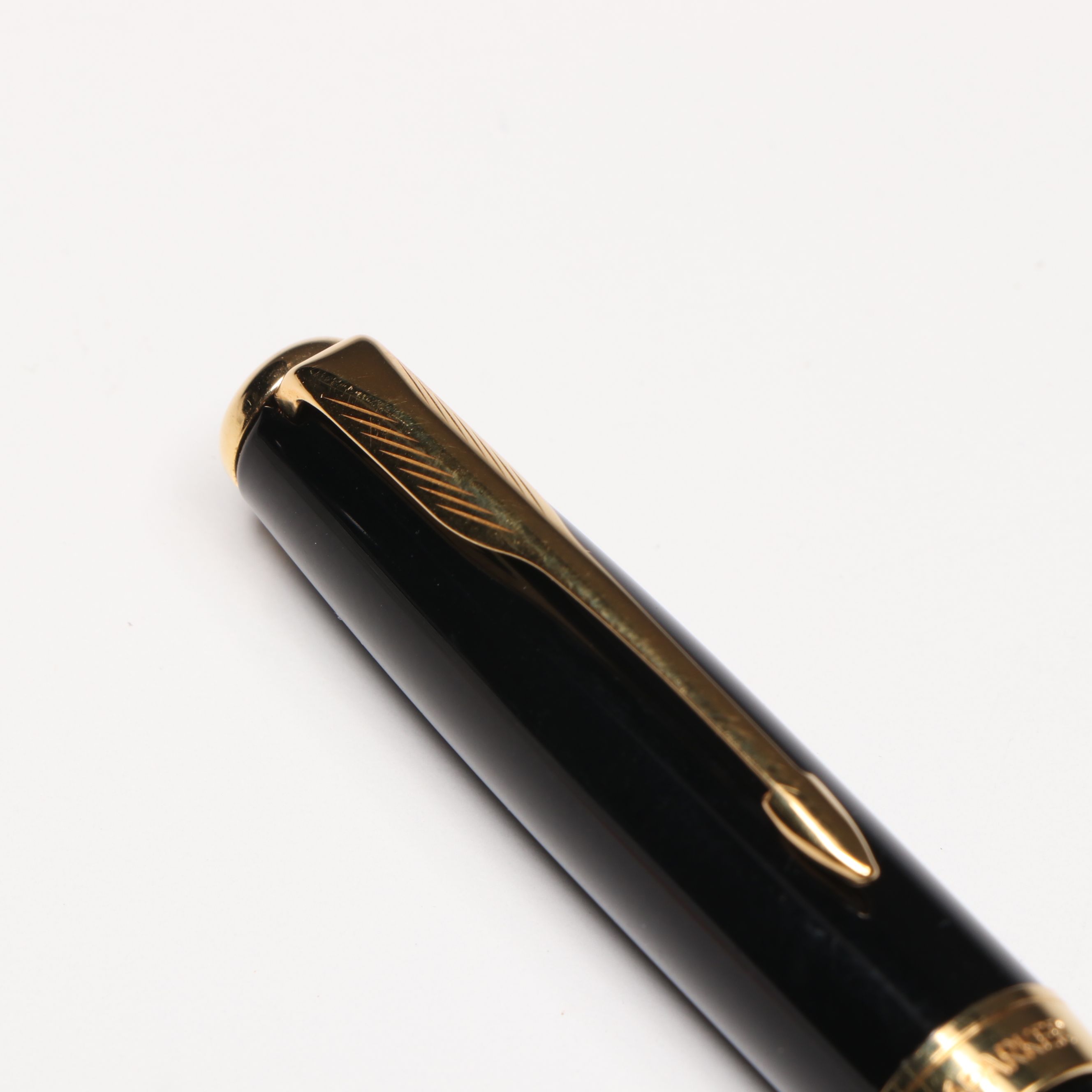 Parker "Sonnet" Black Resin Fountain Pen with 18K Gold Nib