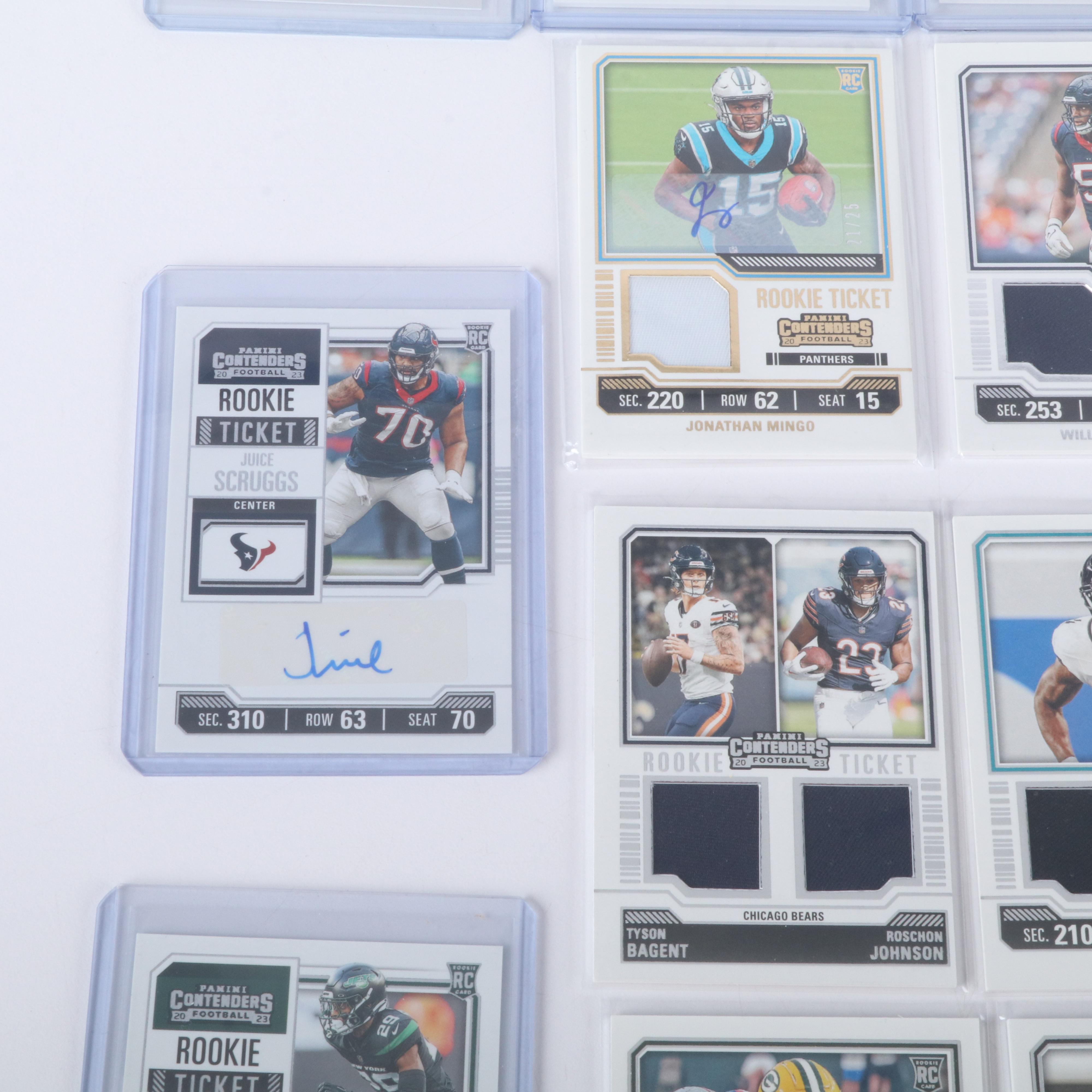 2023 Contenders Football Relic, Signed, and Rookie Cards with More