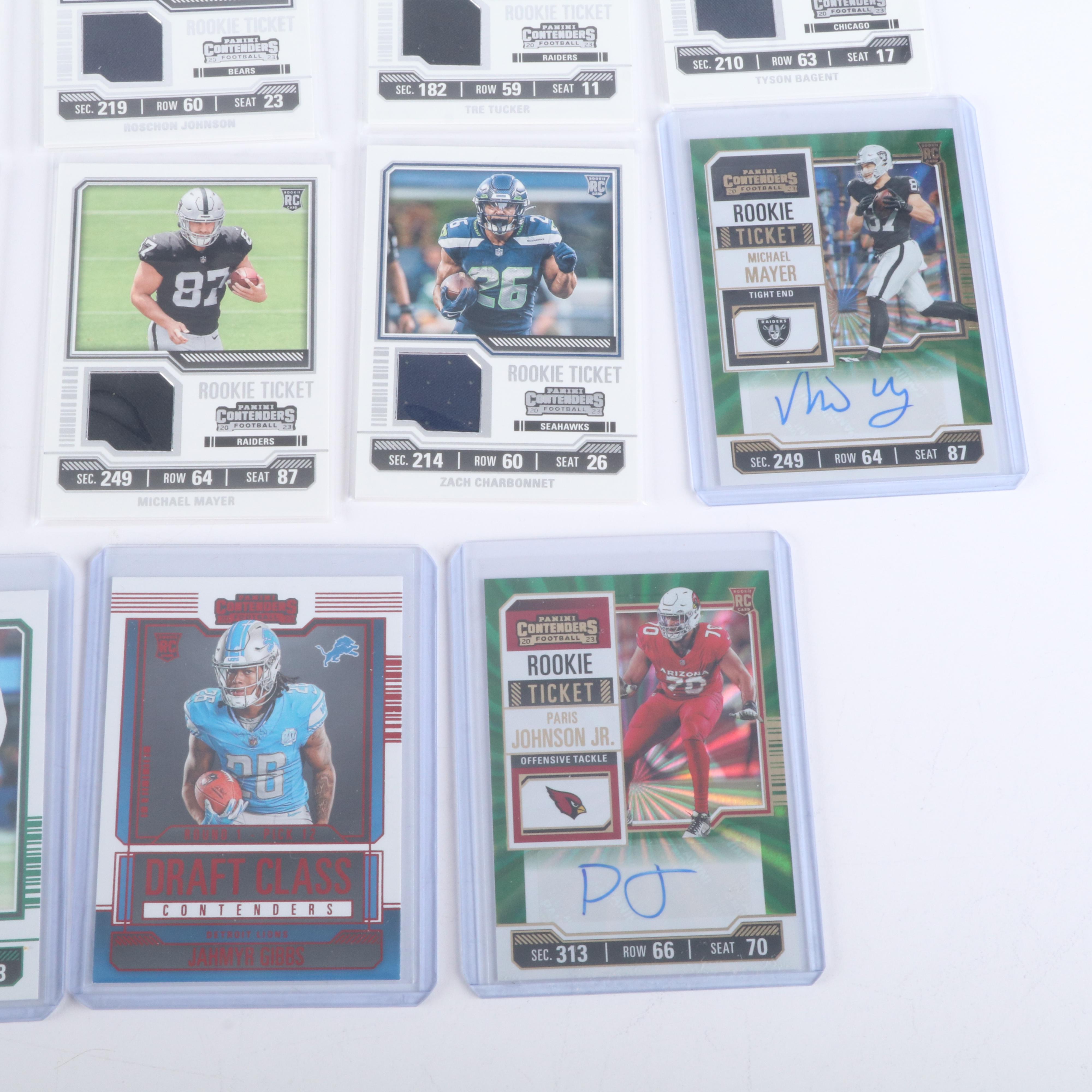 2023 Contenders Football Relic, Signed, and Rookie Cards with More