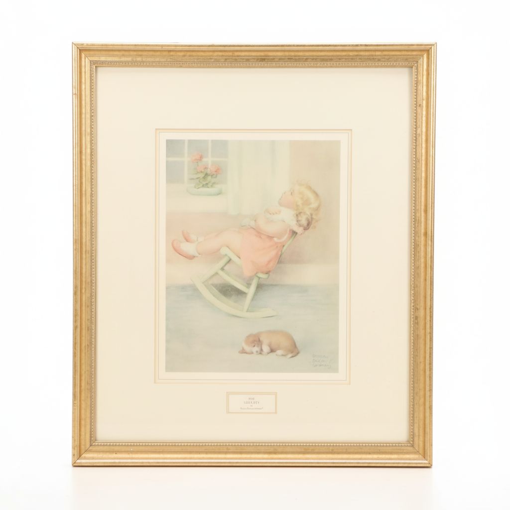 Offset Lithograph After Bessie Pease Gutmann "The Lullaby," 20th Century