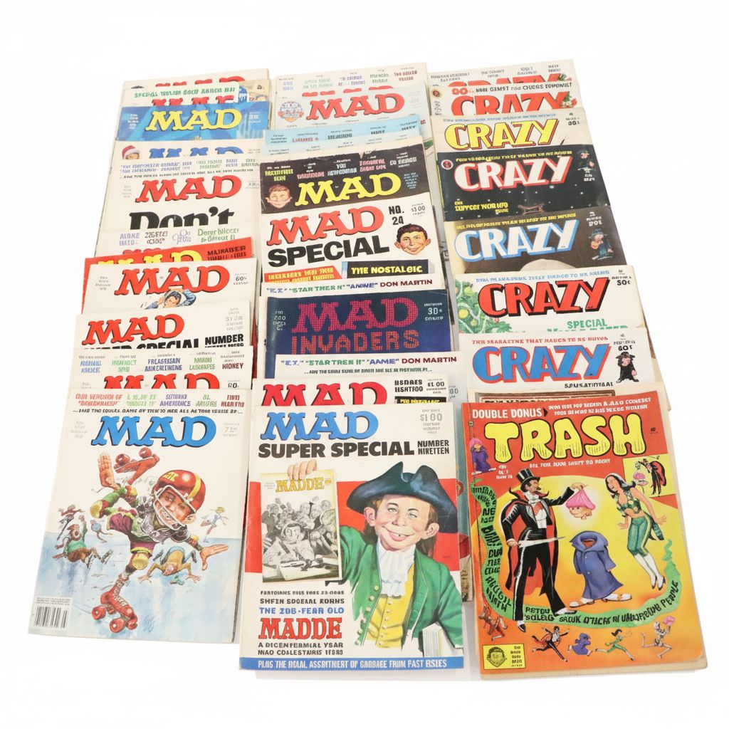 "MAD" and "Crazy" Magazine with "The National Crumb" and More Issues, 1970s