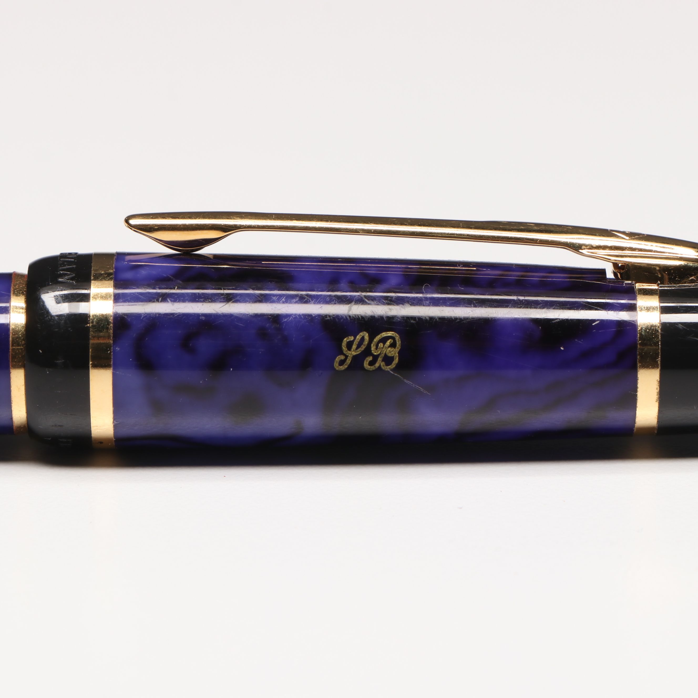 Waterman "Phileas" Blue Marbled Resin Fountain Pen