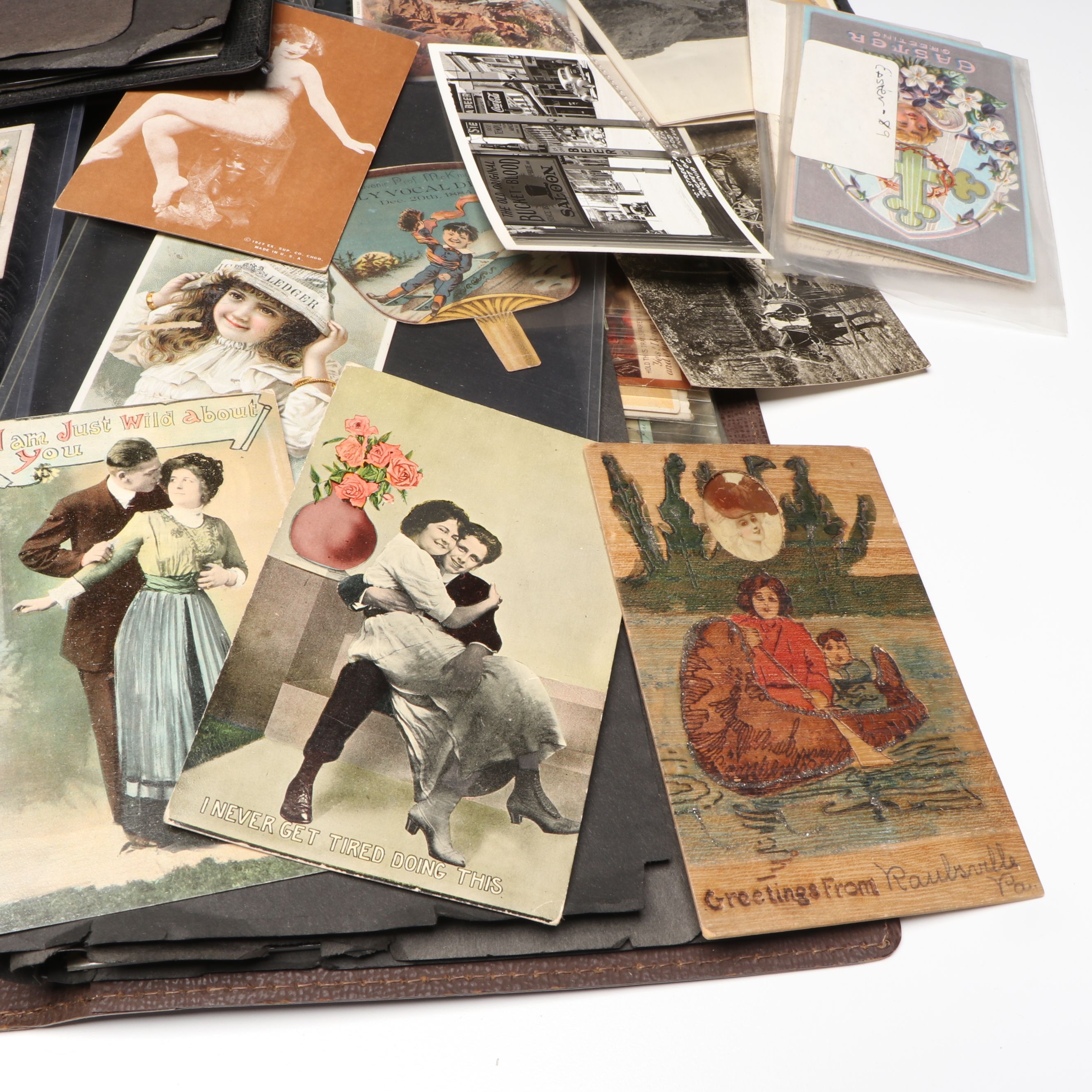 Valentine's Day, Christmas with Other Postcards, Advertisements and More