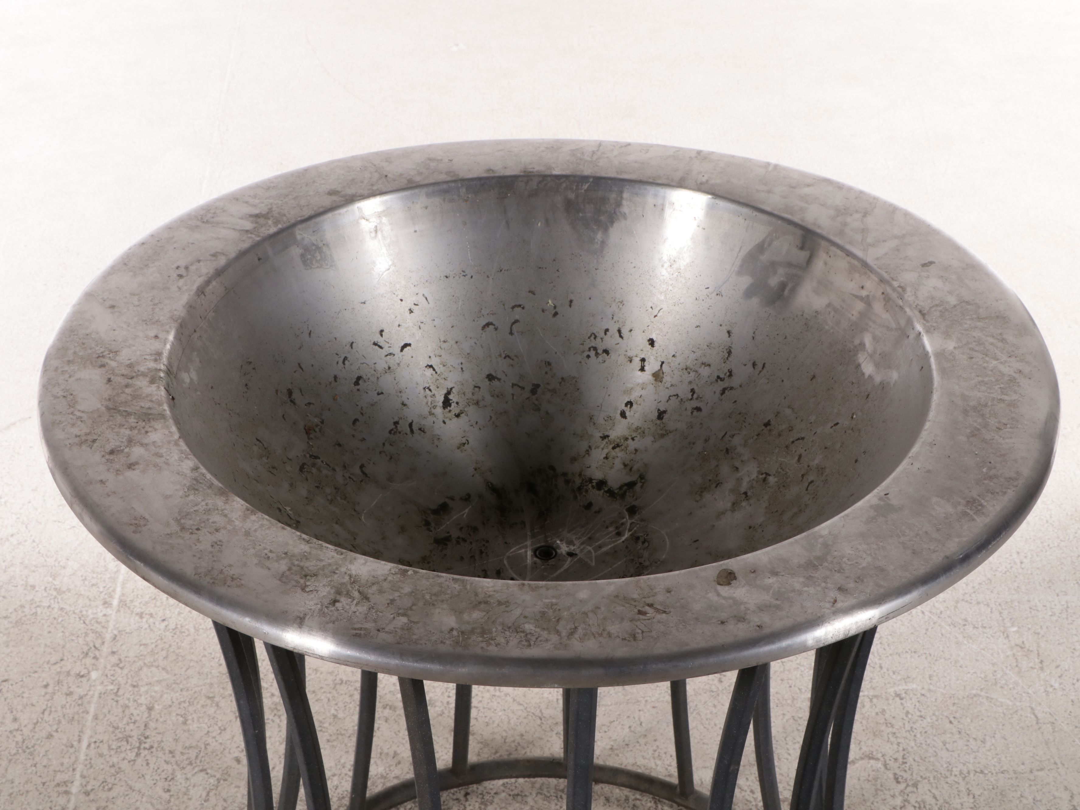 Metal Patio Beverage Server on Stand