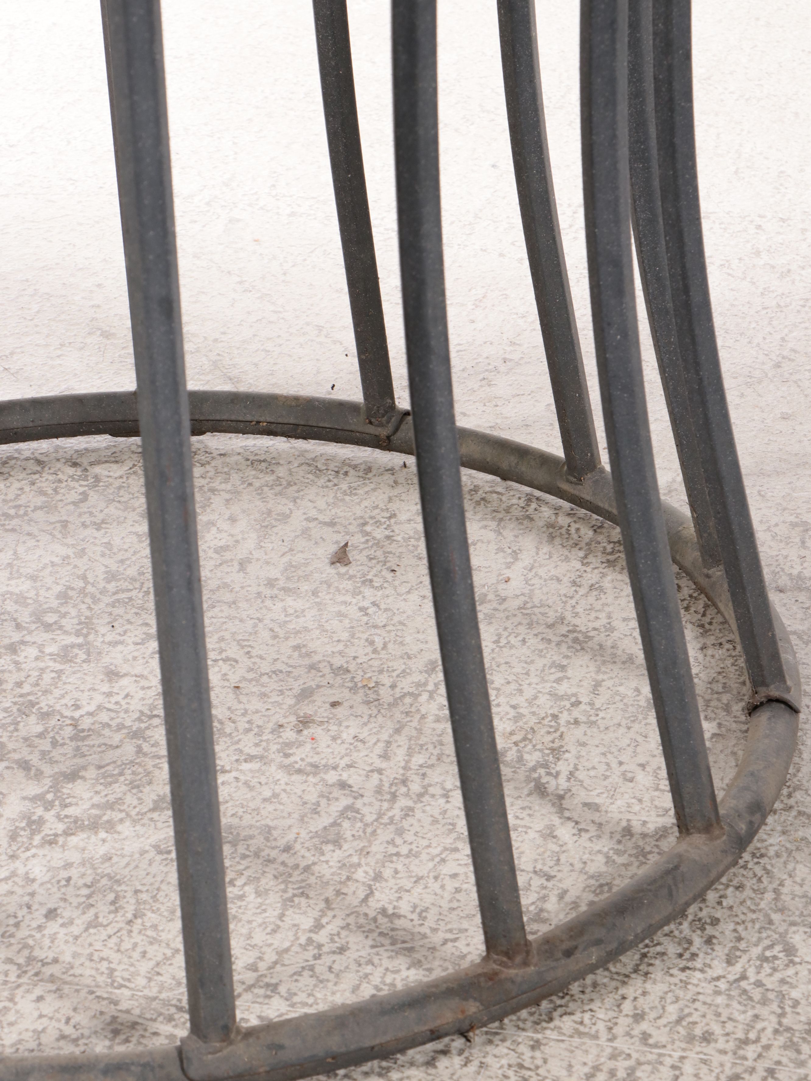 Metal Patio Beverage Server on Stand