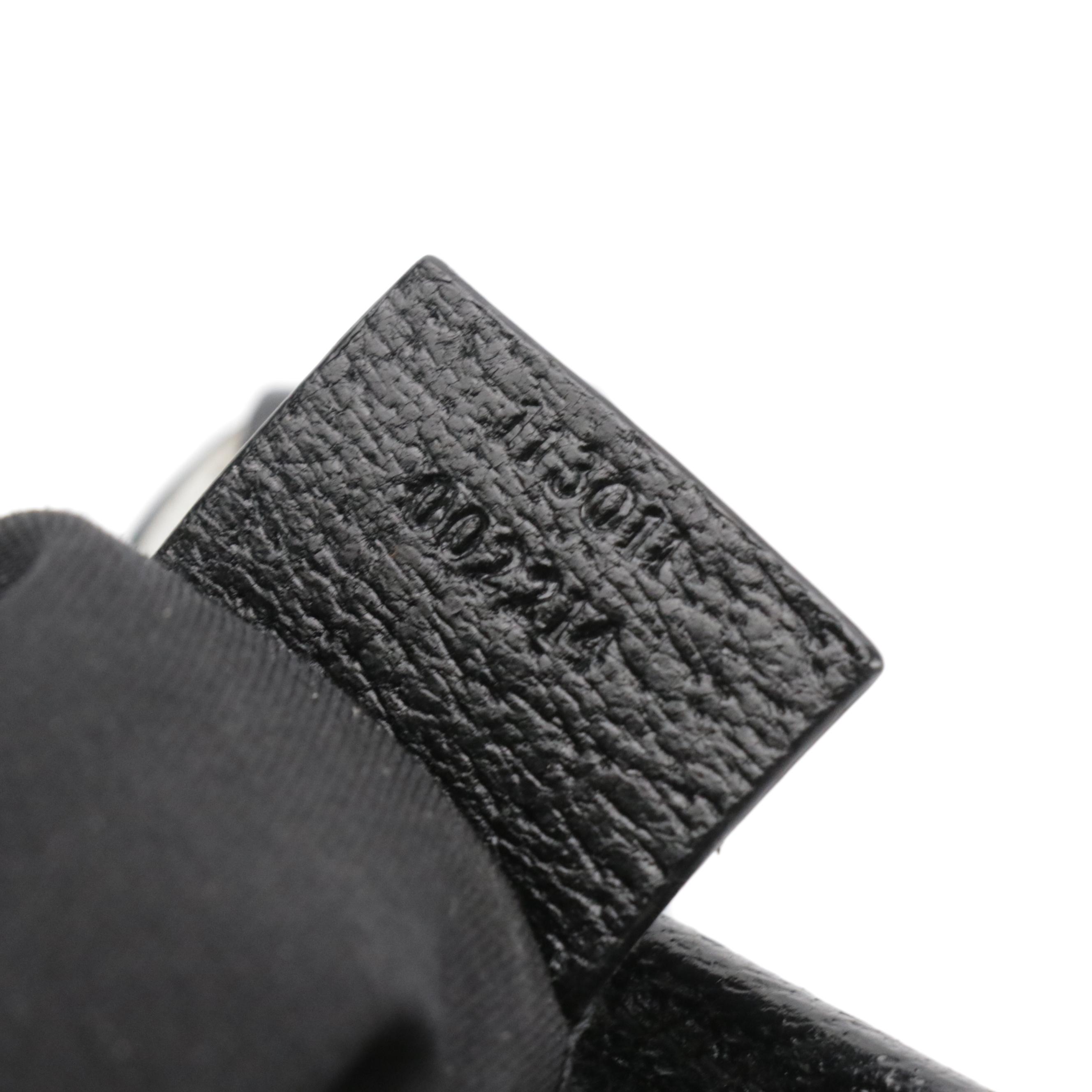 Gucci Shoulder Tote in Black GG Canvas and Cinghiale Leather Trim