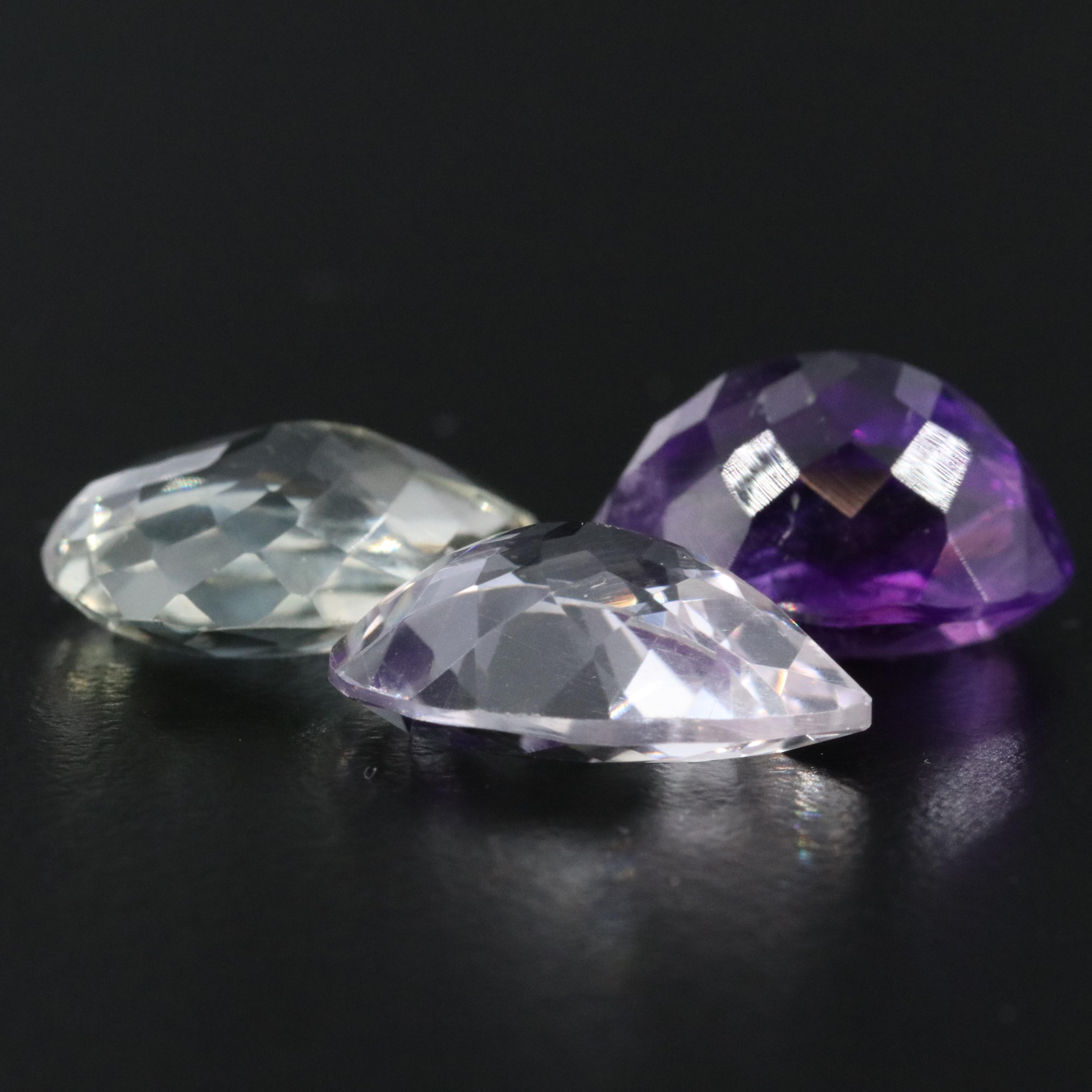 Loose 64.08 CTW Gemstones Featuring Amethyst, Citrine and Opal