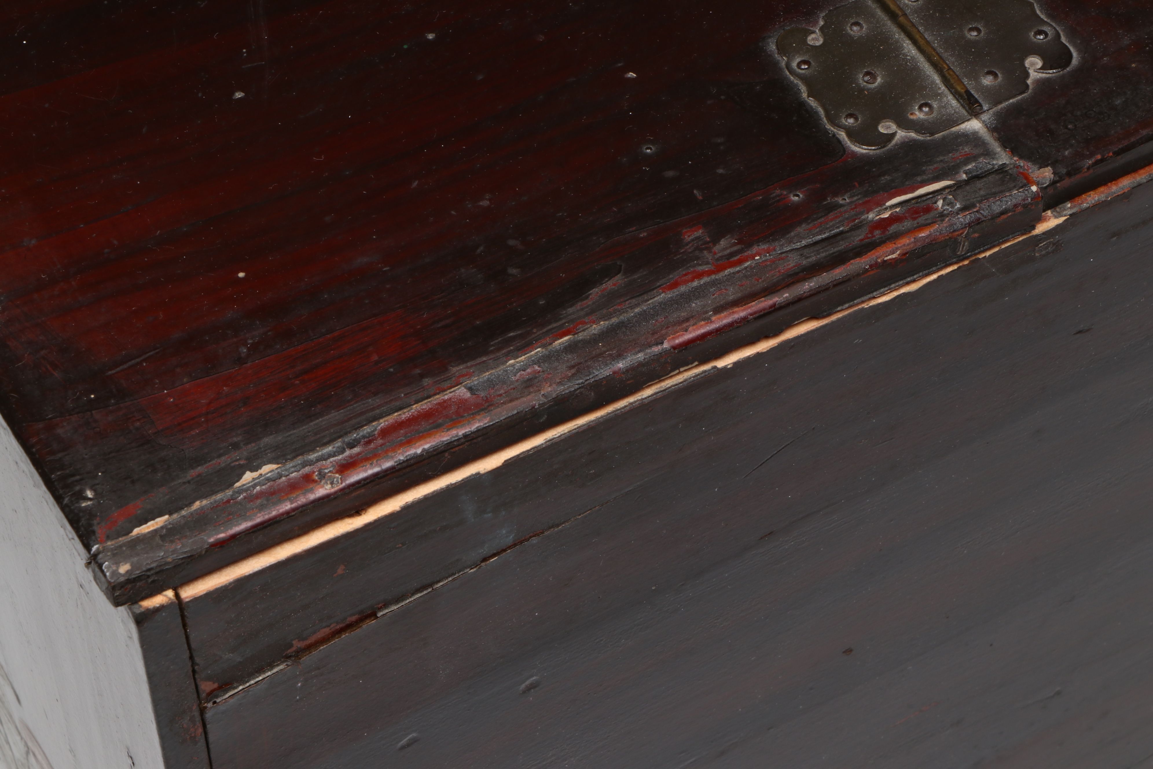 Japanese Hand-Painted Wooden Box