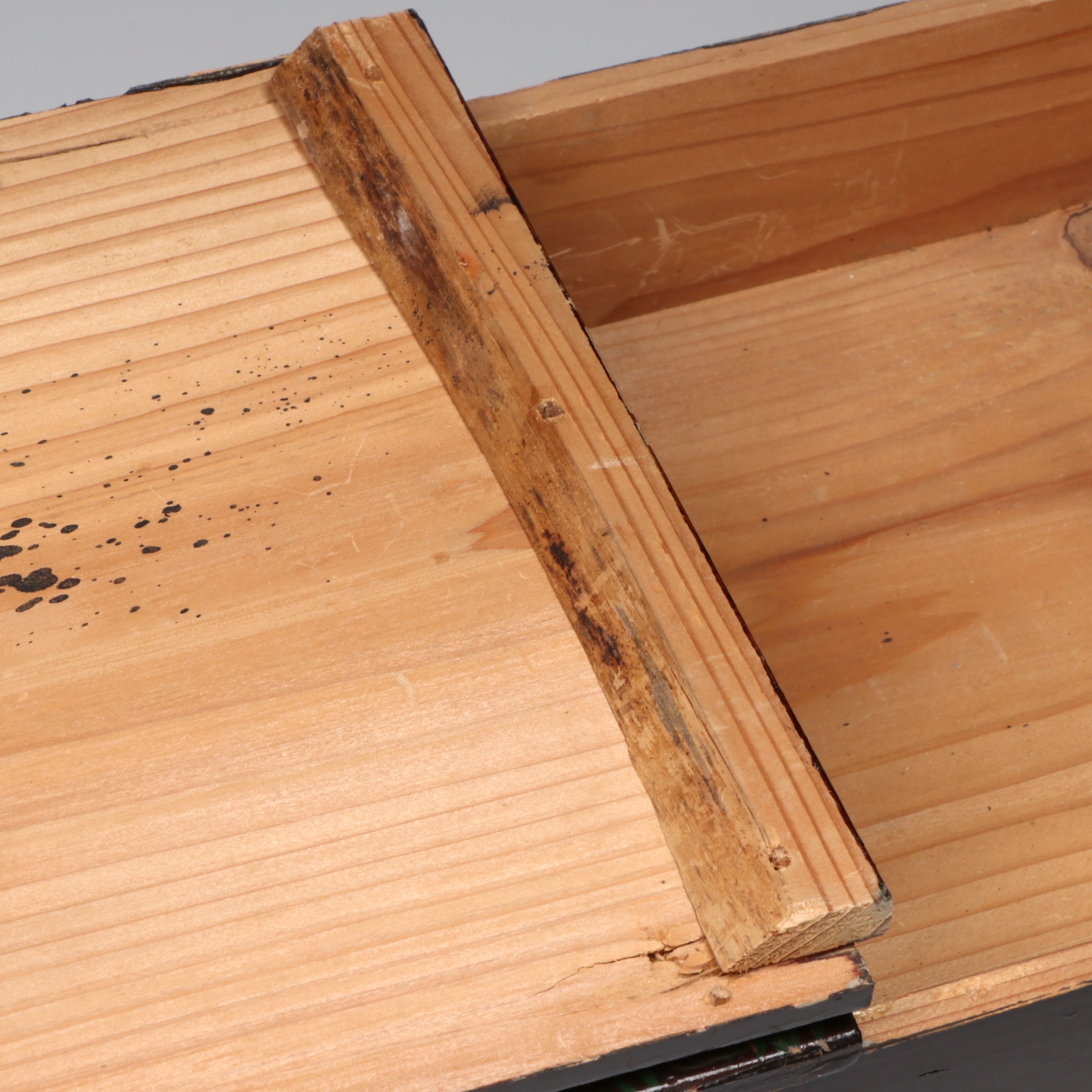 Japanese Hand-Painted Wooden Box