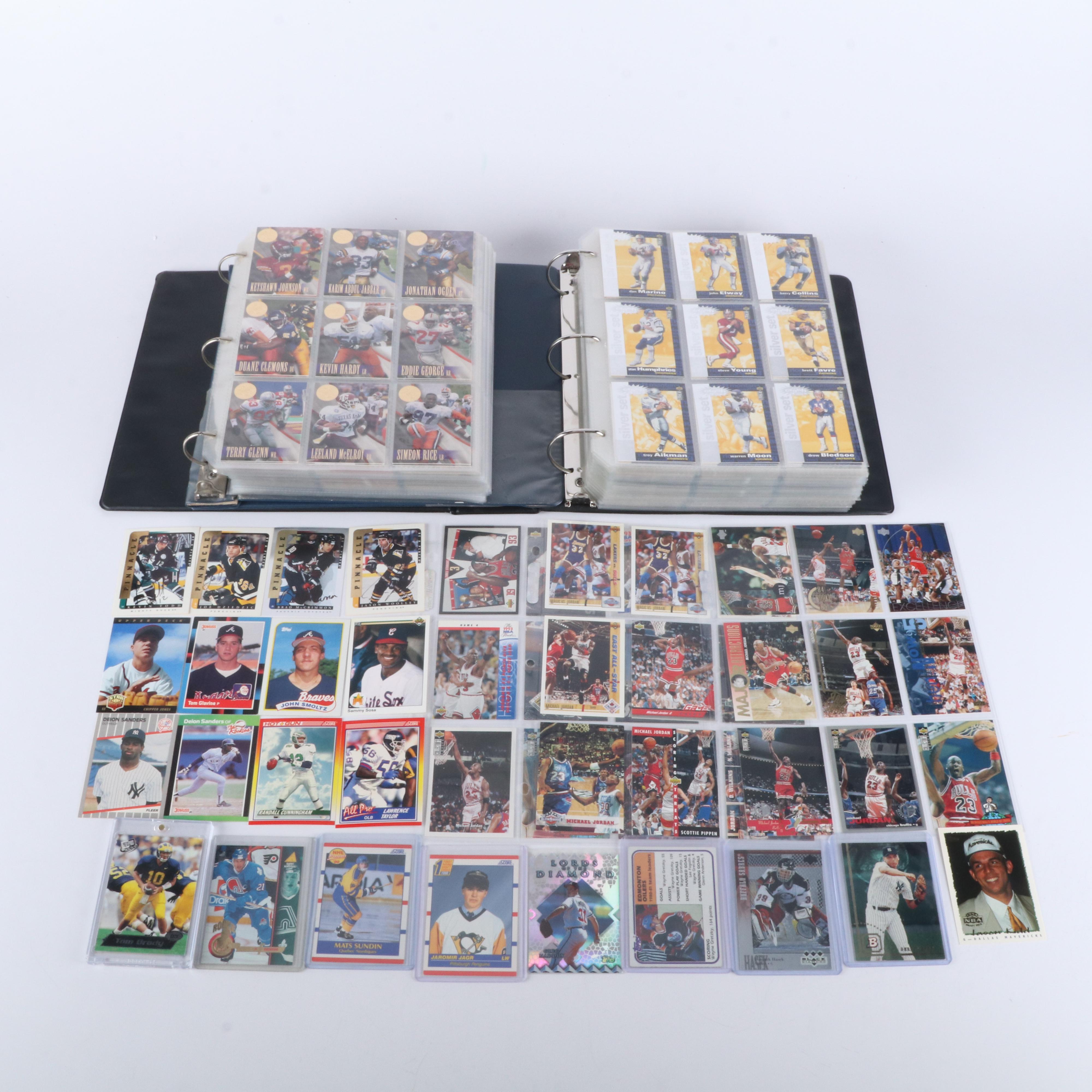 Upper Deck with Other Sports Cards Featuring Tom Brady Rookie and More