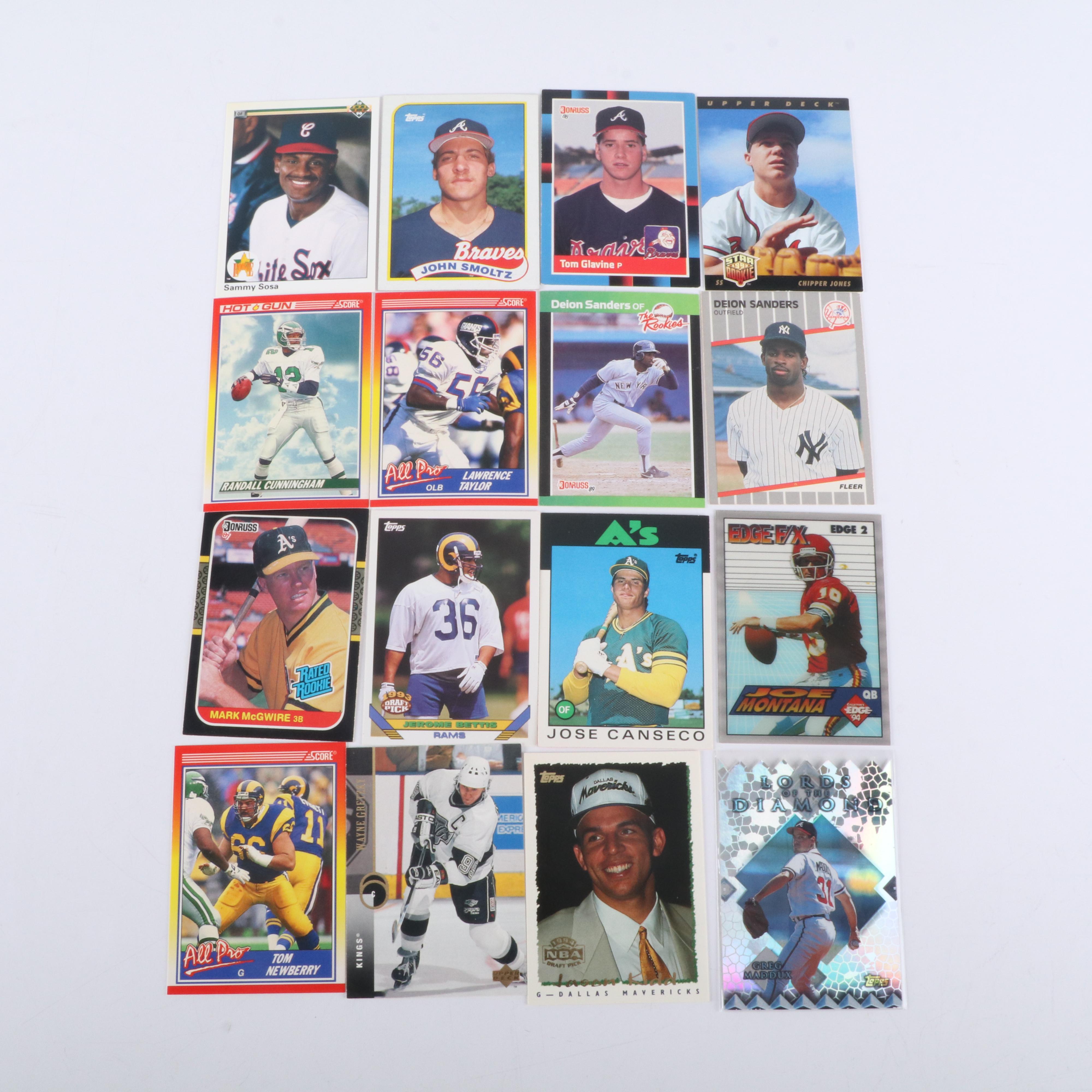 Upper Deck with Other Sports Cards Featuring Tom Brady Rookie and More