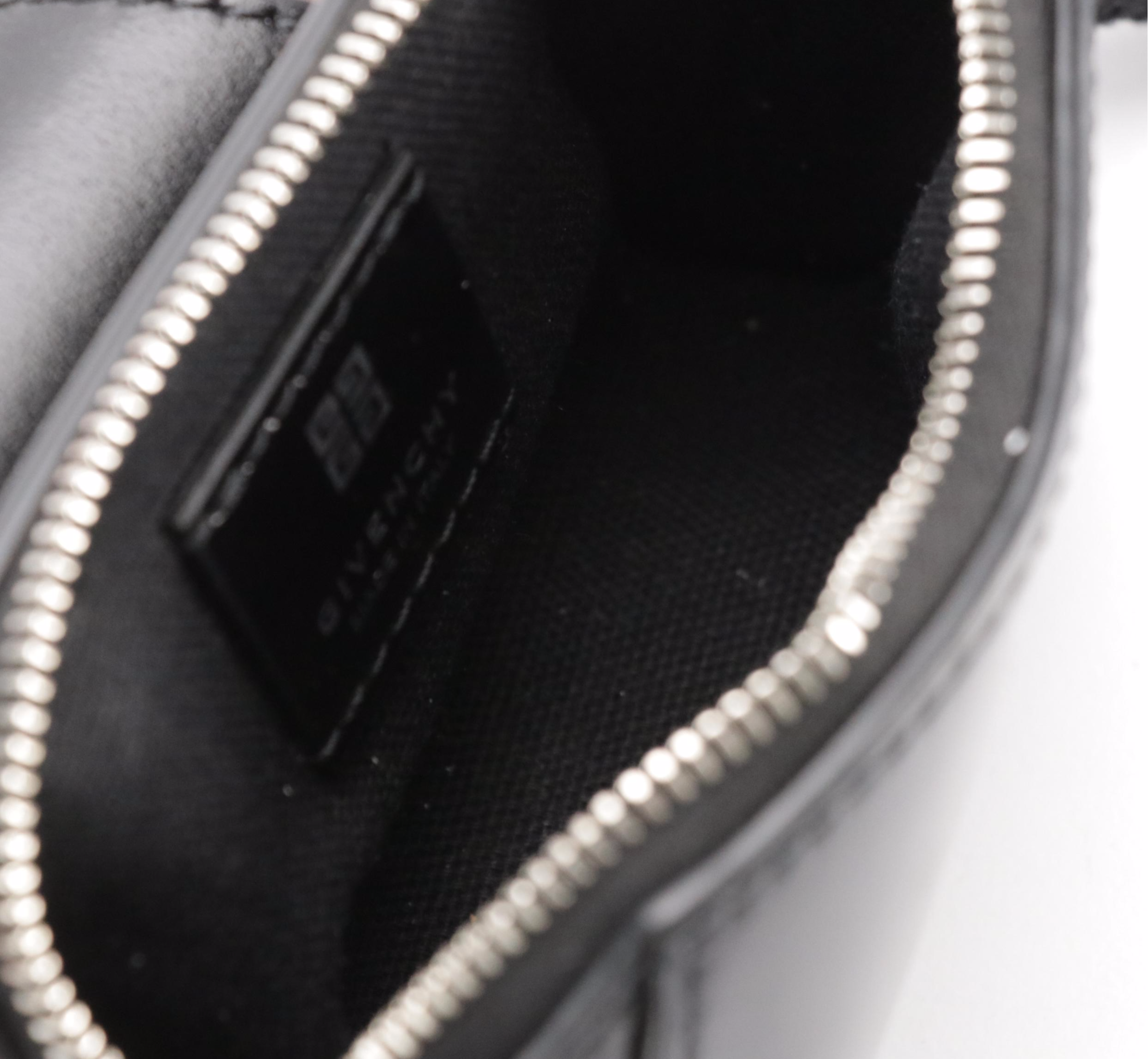 Givenchy Black Leather Mini Antigona Crossbody Bag with Box