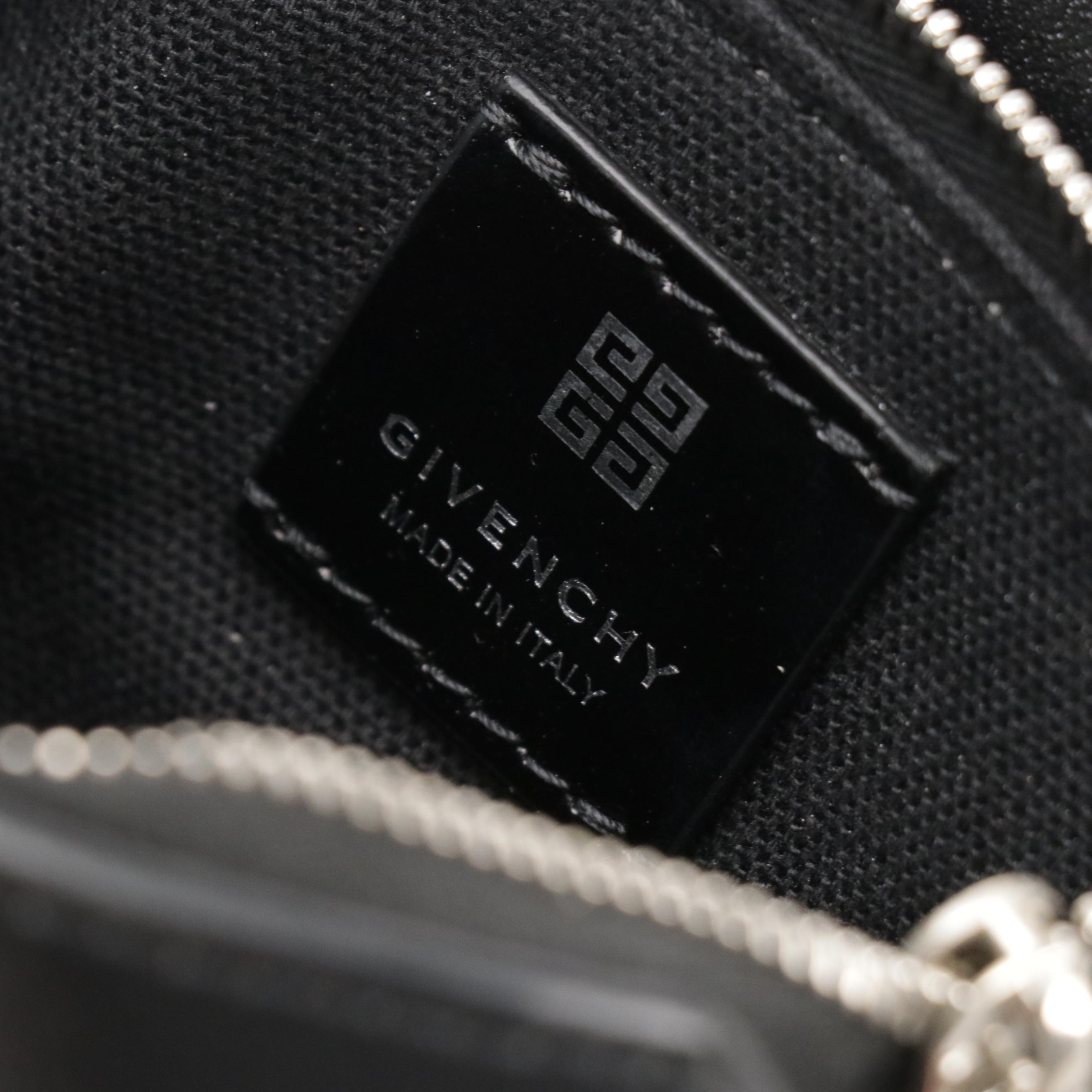 Givenchy Black Leather Mini Antigona Crossbody Bag with Box