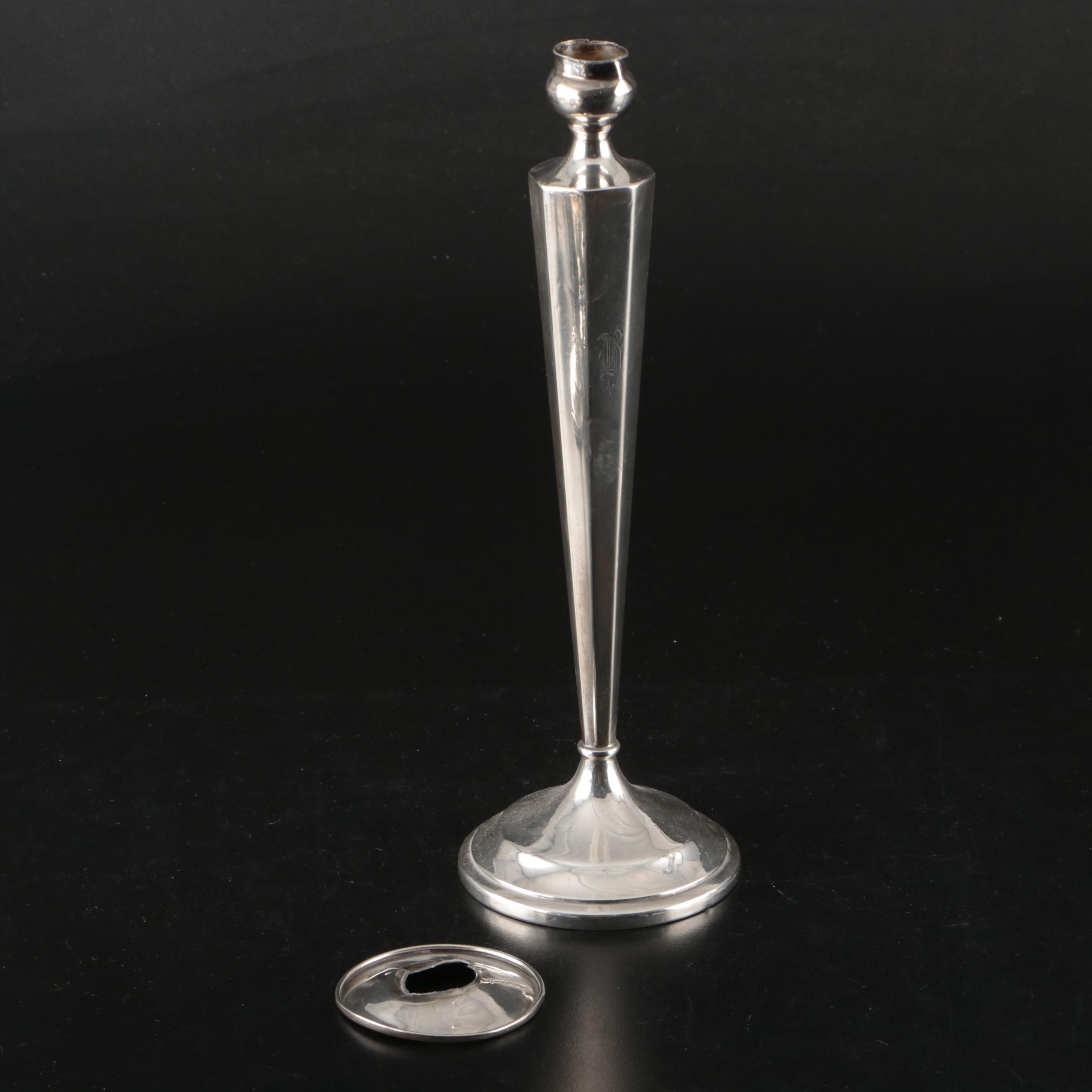 Richard M. Woods Weighted Sterling Candle Holders and More Sterling Décor